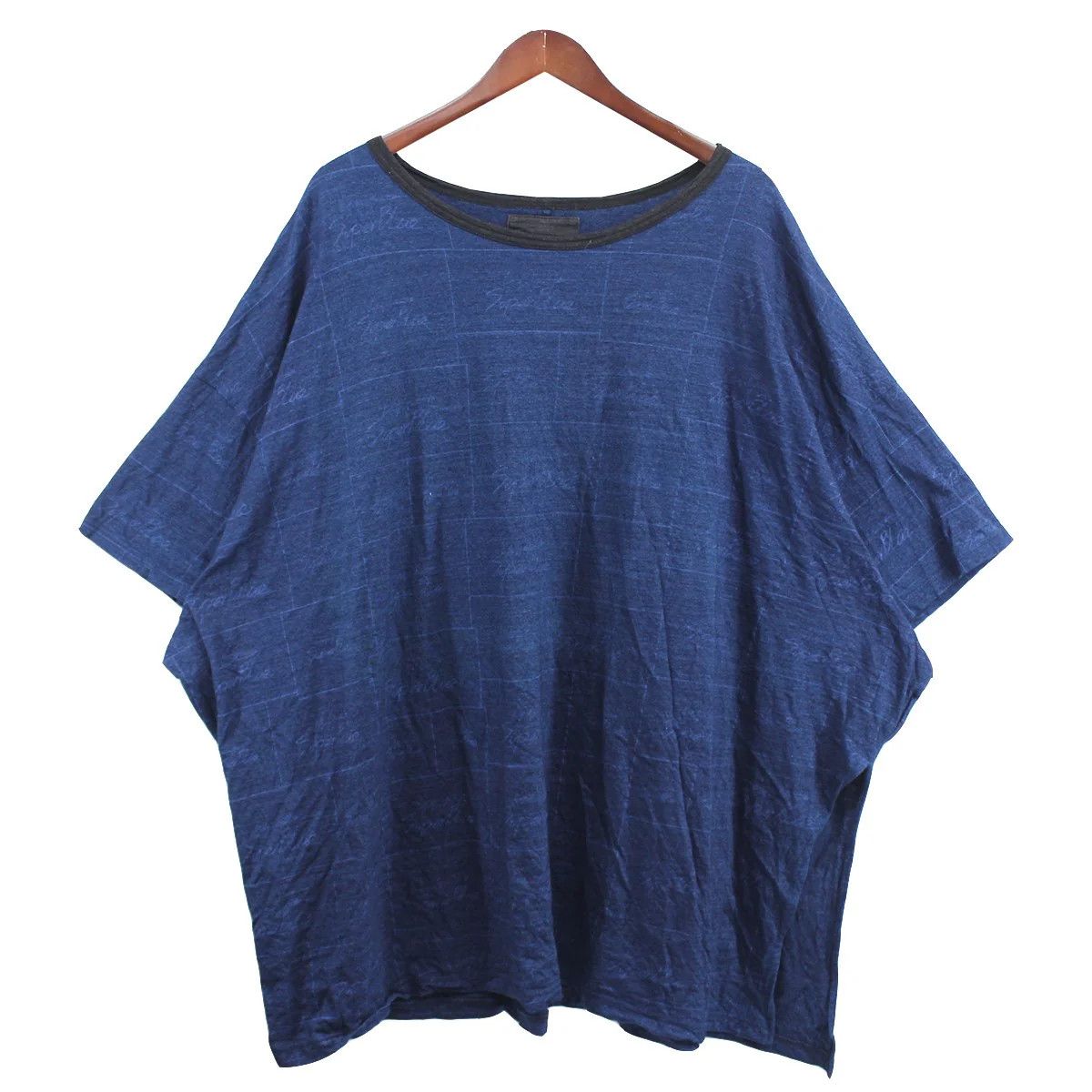image of Yohji Yamamoto Pour Homme 17Aw T-Shirt in Blue, Men's (Size Medium)