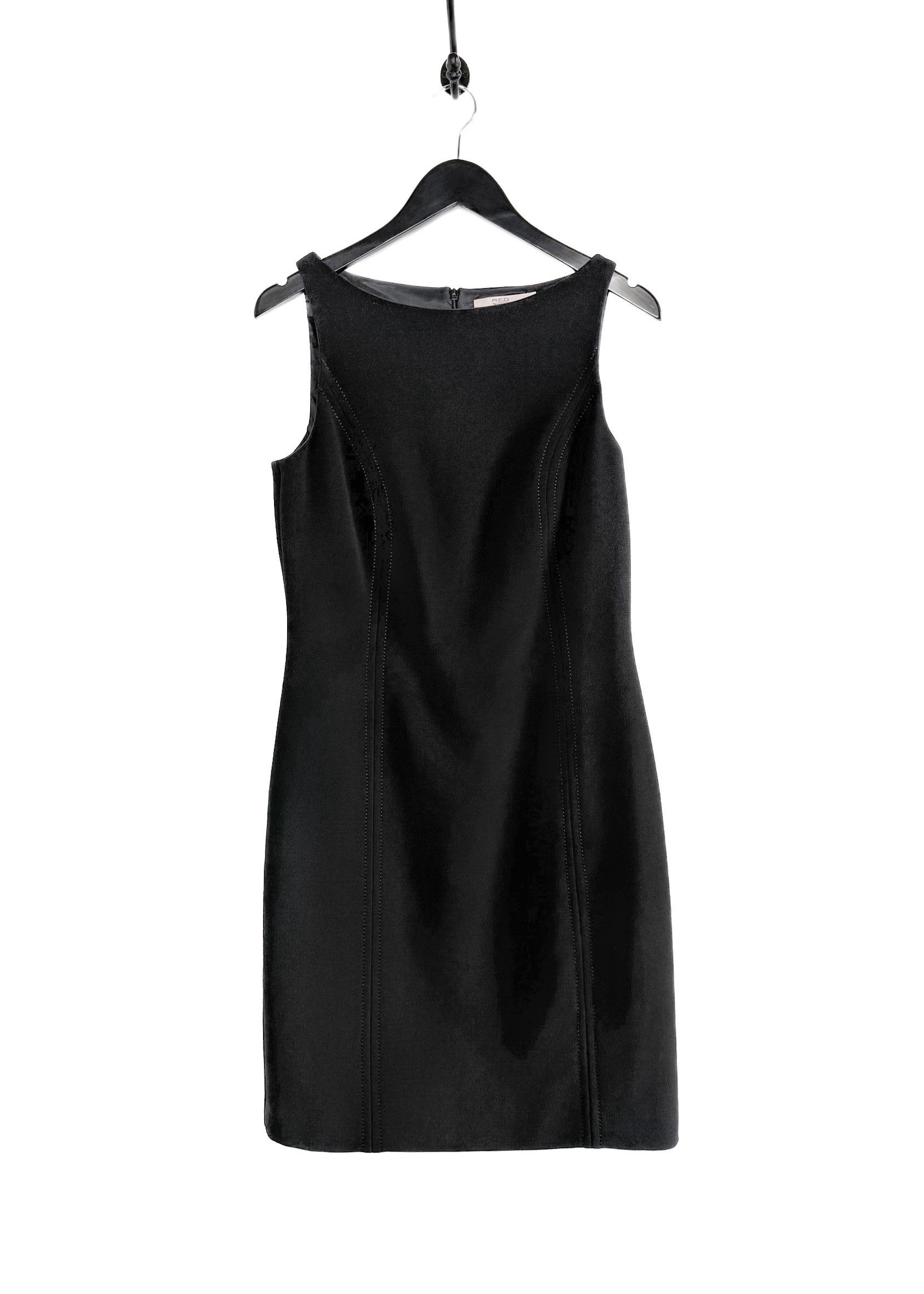 RED Valentino RED Valentino Black Wool Shift Dress Size L / US 10 / IT 46 - 1 Thumbnail