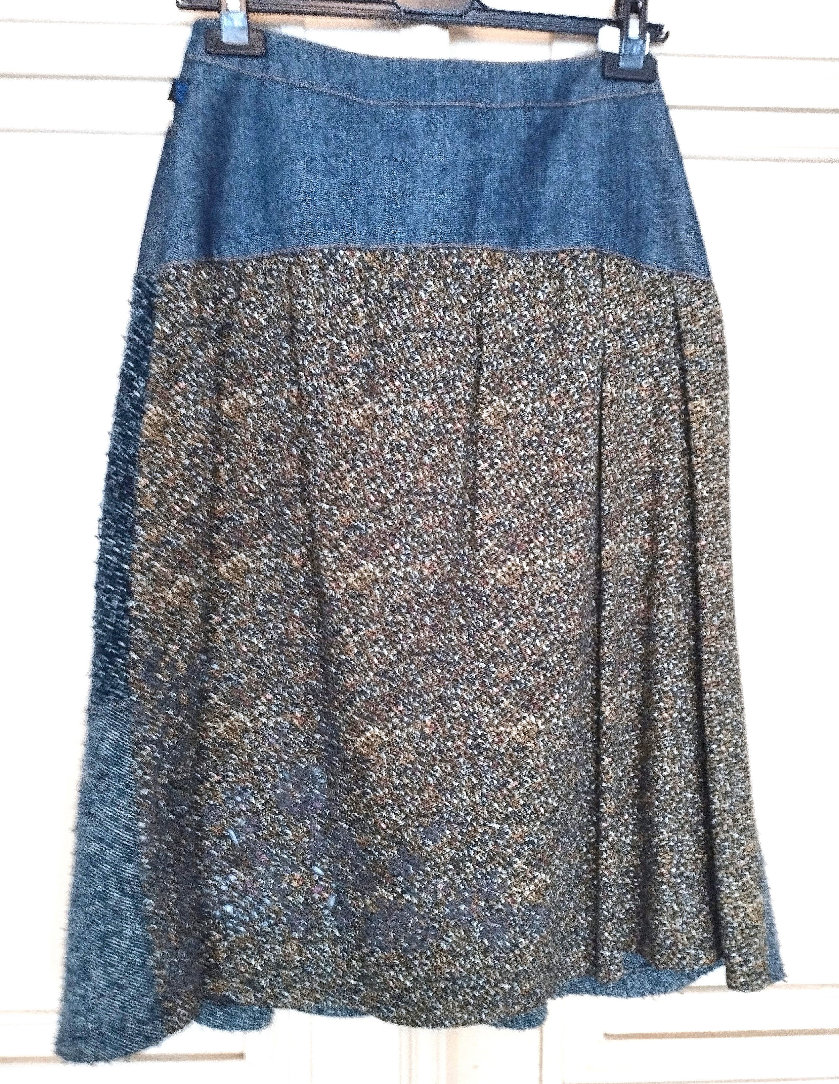 Christian Lacroix Christian Lacroix Jupe Denim Laine Schintz TXS/S Size 25" / US 0 / IT 36 - 3 Thumbnail
