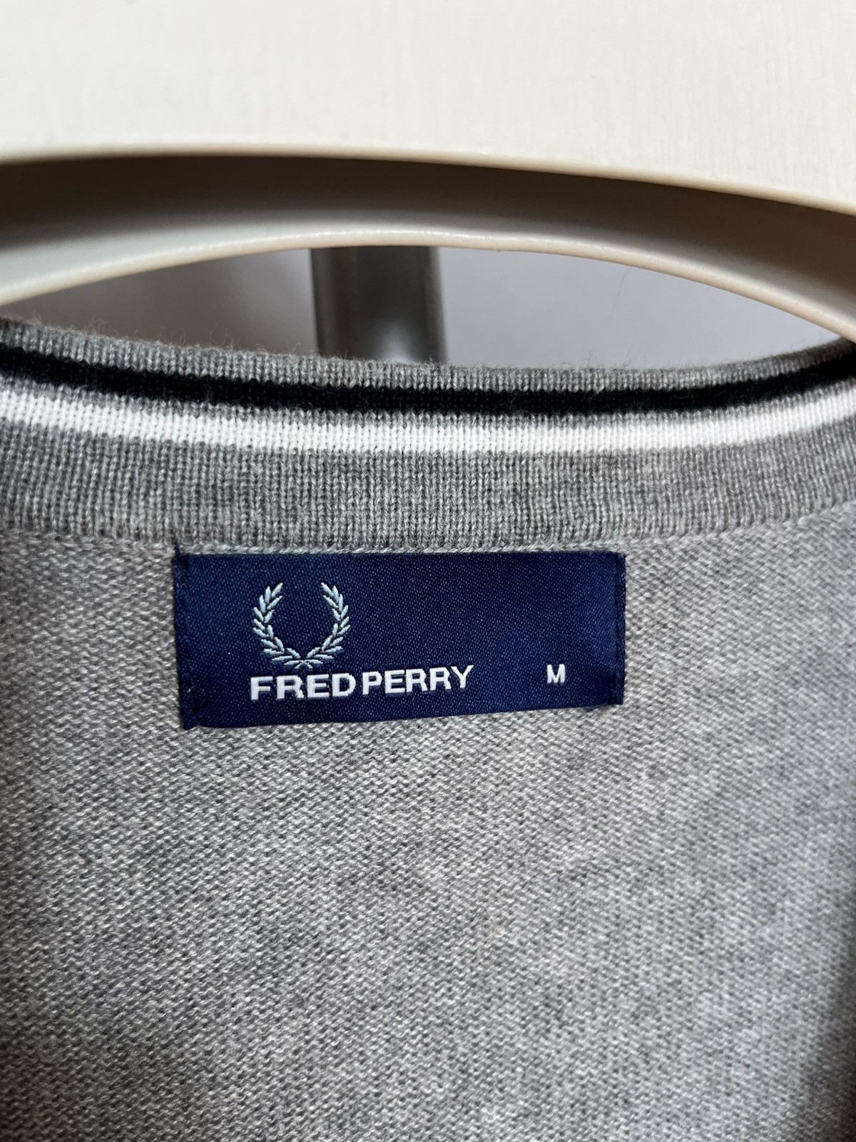 Fred Perry Fred Perry Mens Cardigan Cotton Button Grey Long Sleeve Size US M / EU 48-50 / 2 - 4 Thumbnail