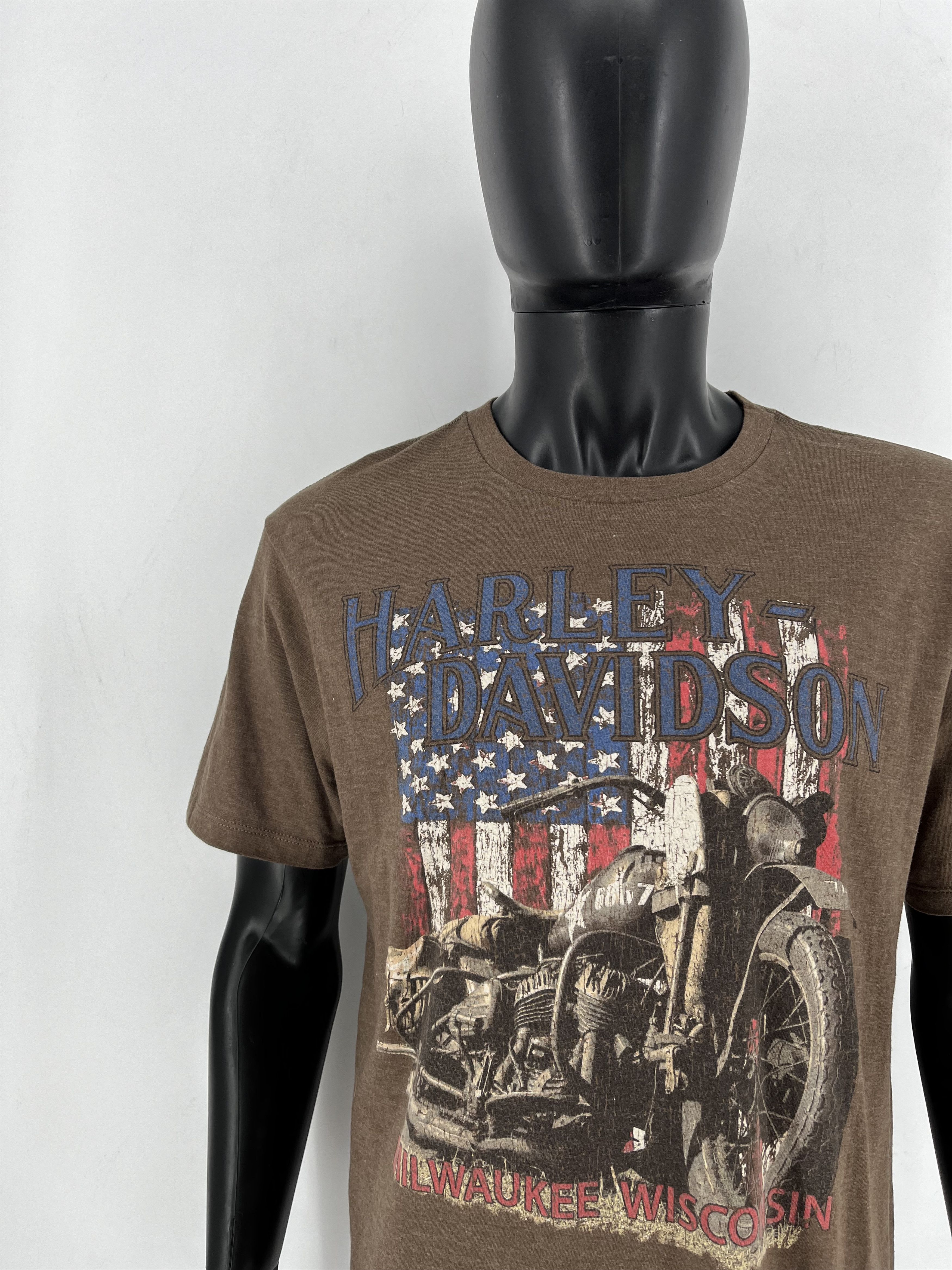 Harley Davidson Harley Davidson Museum Mens Flag T-Shirt Size L Milwaukee Size US L / EU 52-54 / 3 - 6 Thumbnail
