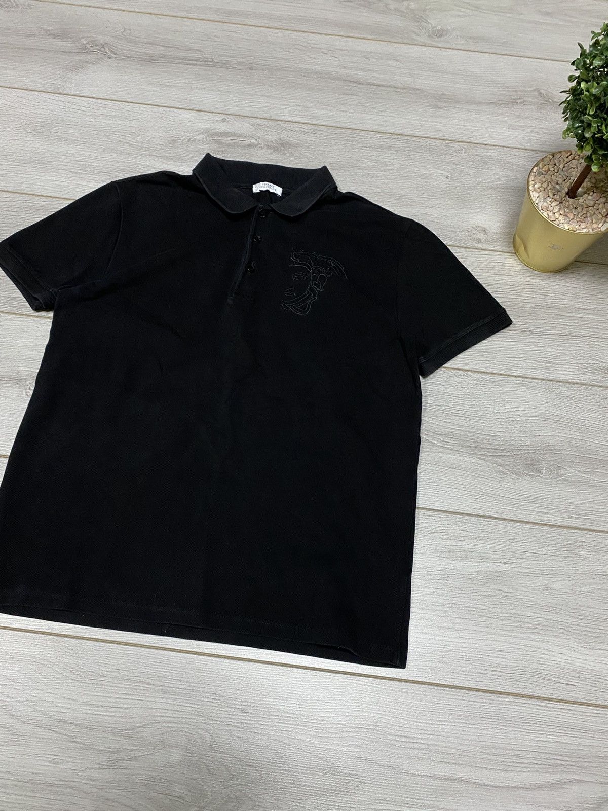 Versace Versace vintage half Medusa logo polo Size US L / EU 52-54 / 3 - 2 Thumbnail