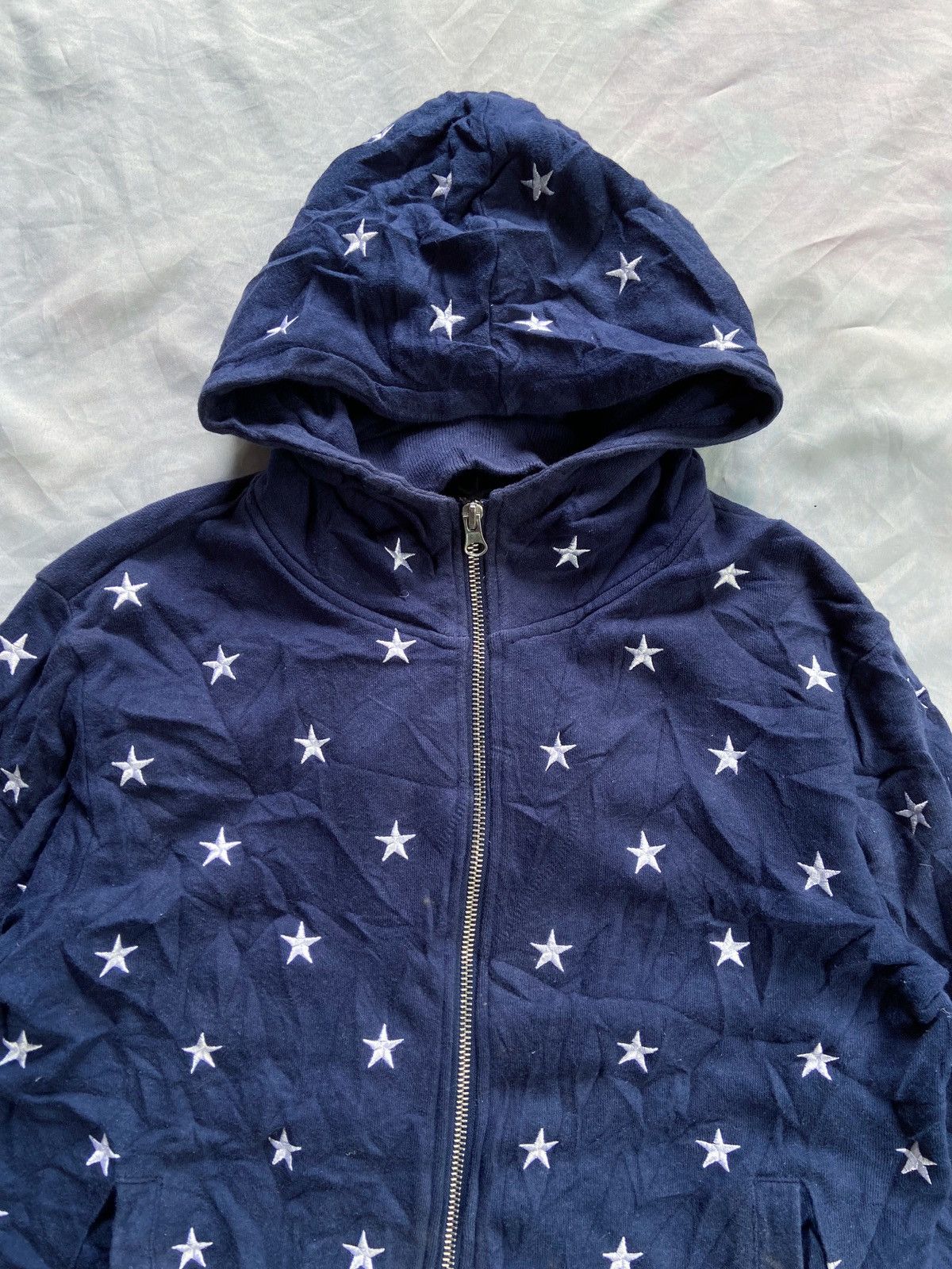 semanticdesign JAPANESE UKNOWN BRAND EMBROIDERY STARS ZIP HOODIE Size US S / EU 44-46 / 1 - 4 Thumbnail