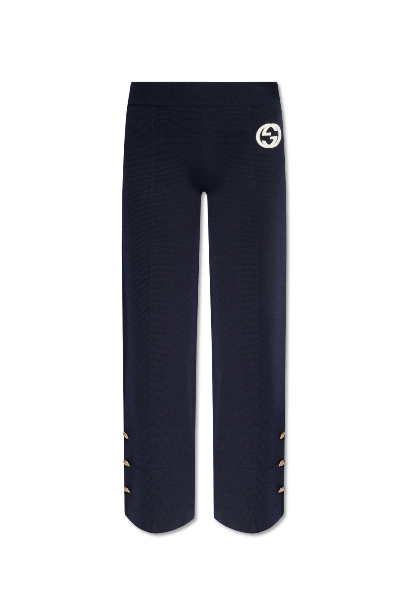 Gucci o1la5ras0526 Wool Pants in Navy/White Size 25" / US 0 / IT 36 - 1 Thumbnail