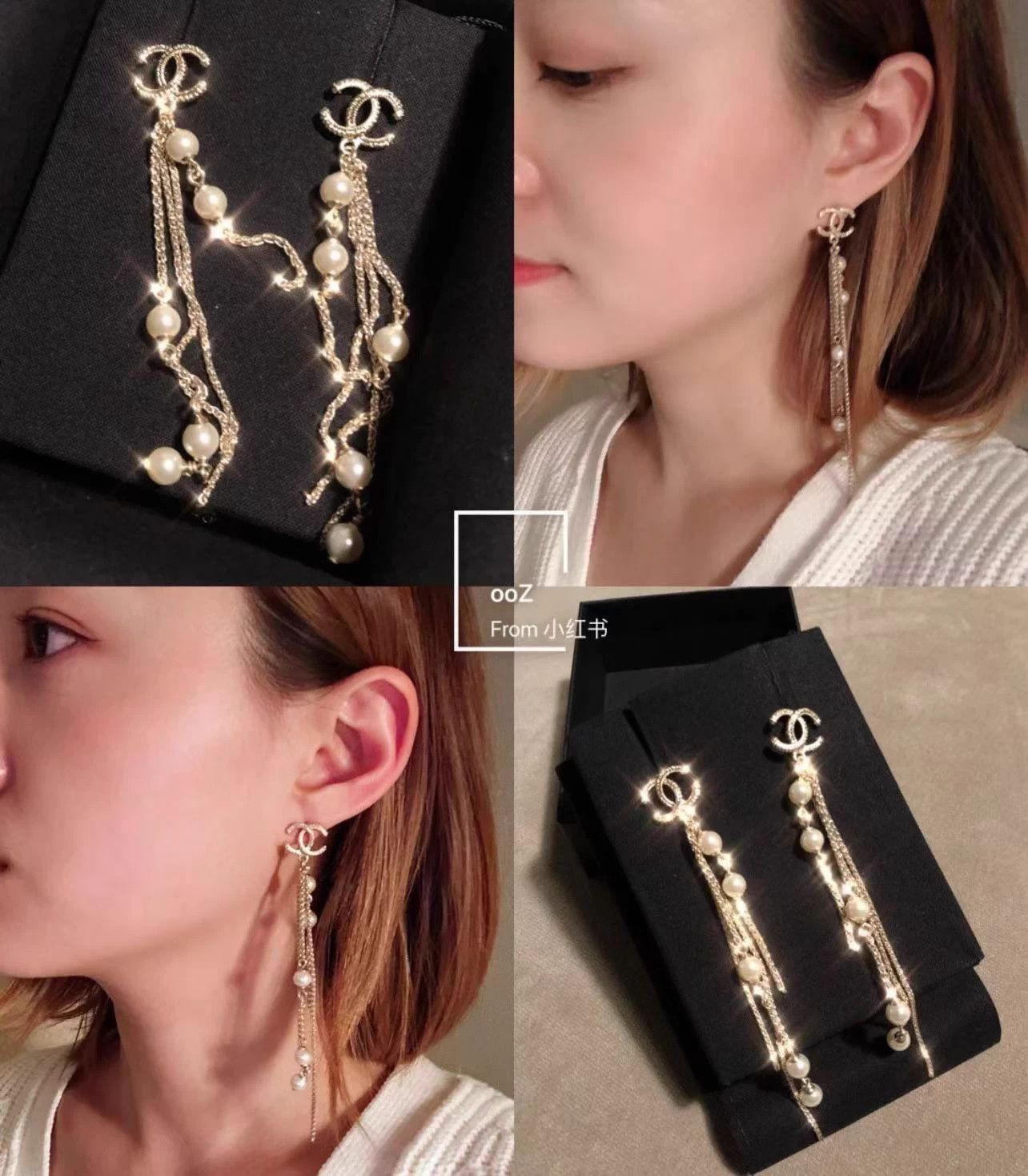 Chanel Chanel CC Pearl Tassel Long Earrings Size ONE SIZE - 4 Thumbnail
