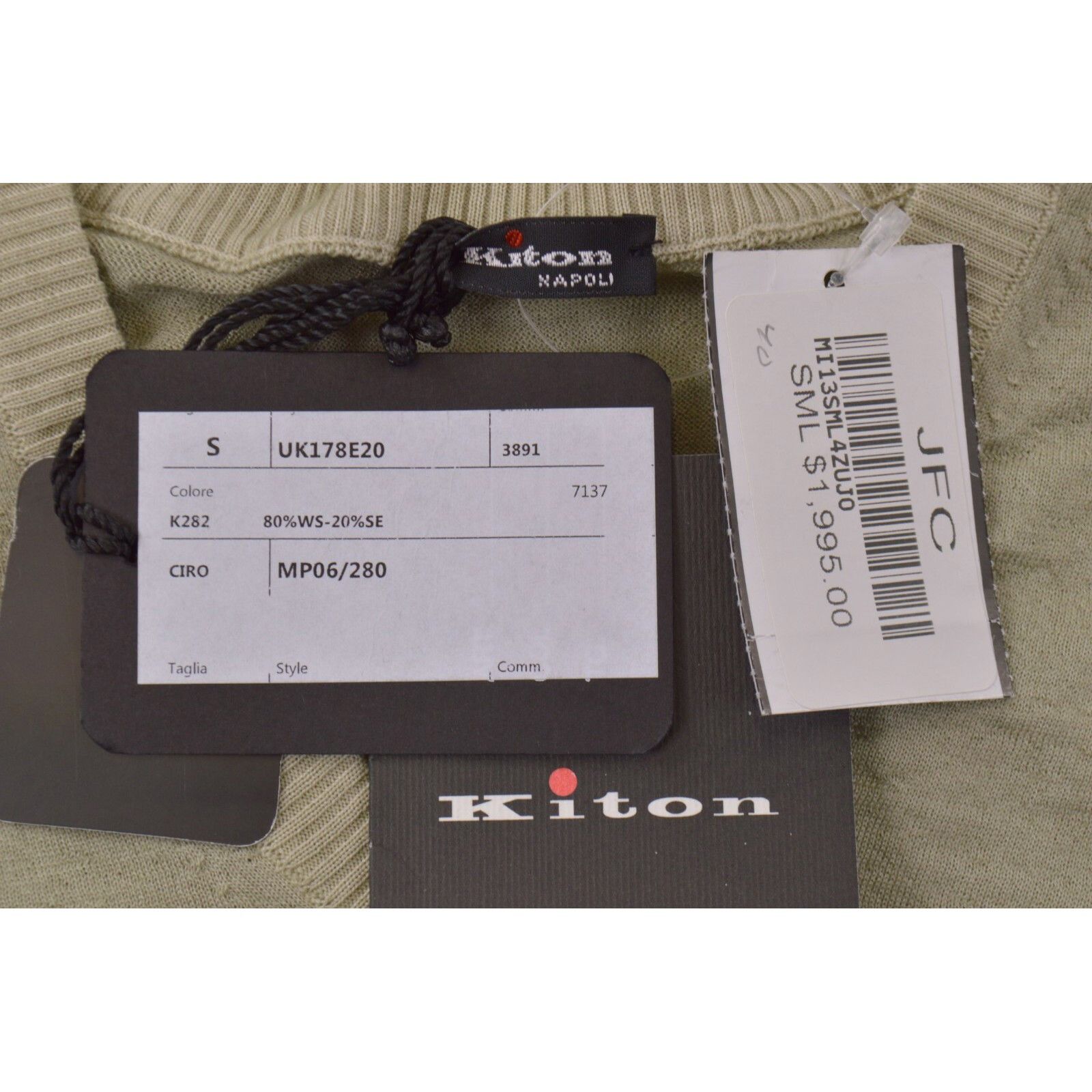Kiton Kiton Sweater Size US S in Green Size US S / EU 44-46 / 1 - 2 Thumbnail