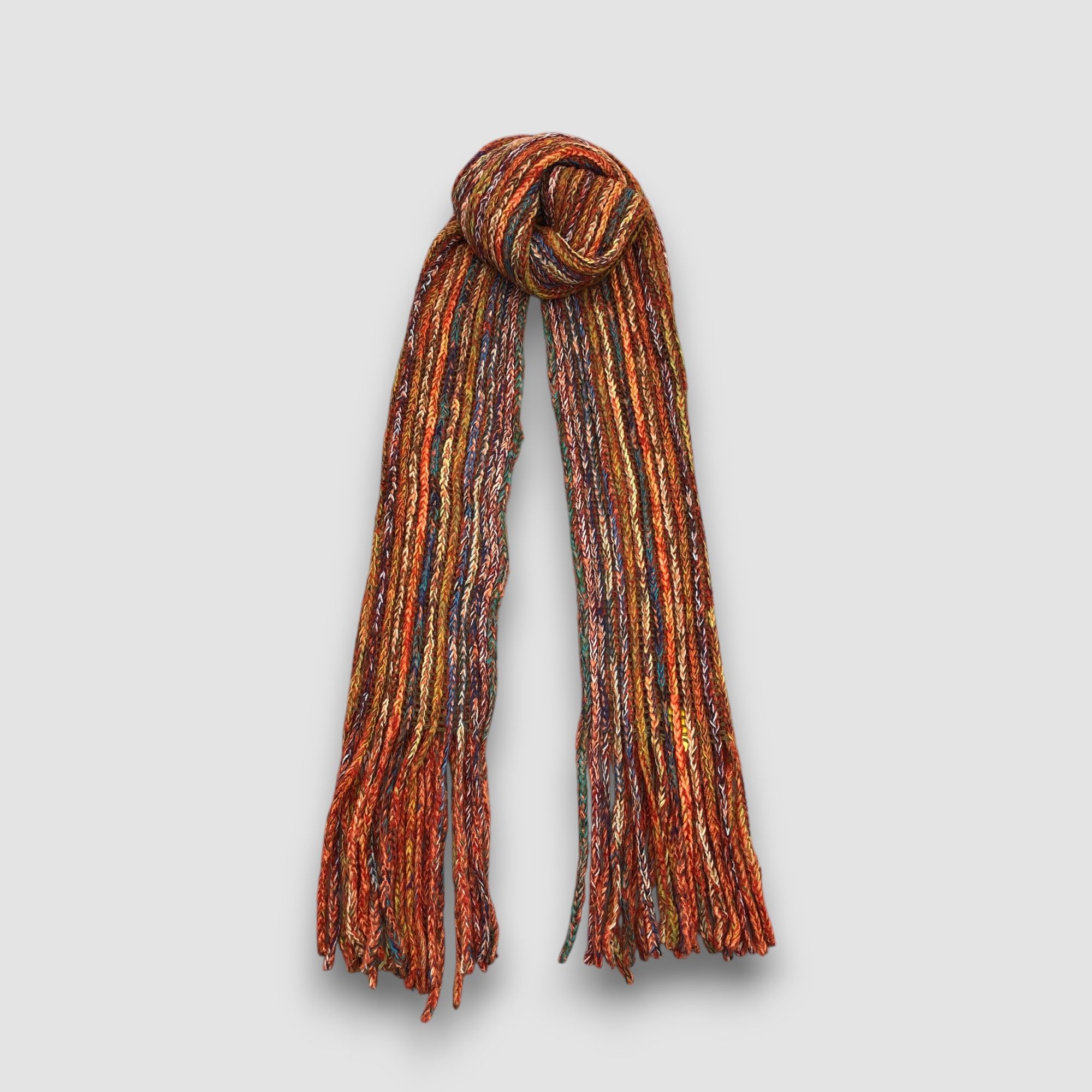 Vintage Vintage Laura Biagiotti Scarf Muffler Knit Wool Scarves Size ONE SIZE - 2 Thumbnail