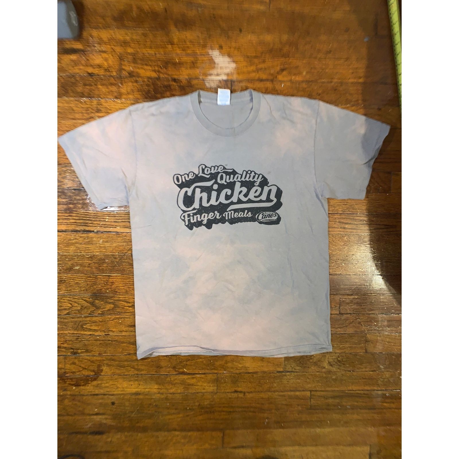 Other Raising Canes One Love T Shirt Large Bleach Dyed Canes Crew Size US L / EU 52-54 / 3 - 2 Thumbnail
