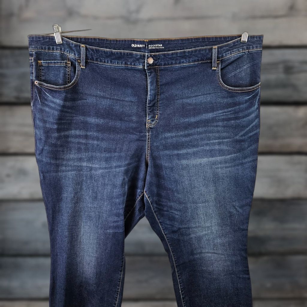 Old Navy VINTAGE Old Navy Skinny Jeans Womens 30 Blue High Rise Rockstars Size 30" / US 8 / IT 44 - 1 Thumbnail