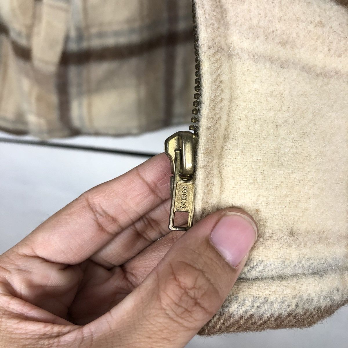 Japanese Brand 📌Vintage Chore Zipper Jacket Buckle Bourbon House Tartan Size US M / EU 48-50 / 2 - 17 Thumbnail