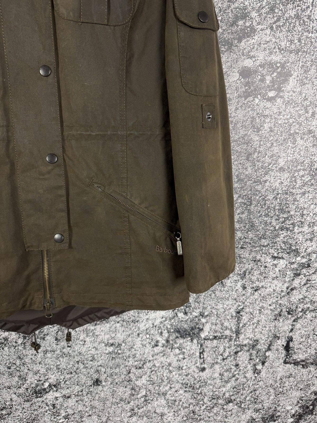 Barbour Barbour Winter Force Parka Wax Jacket Waxed Cotton Size UK 8 Size S / US 4 / IT 40 - 5 Thumbnail