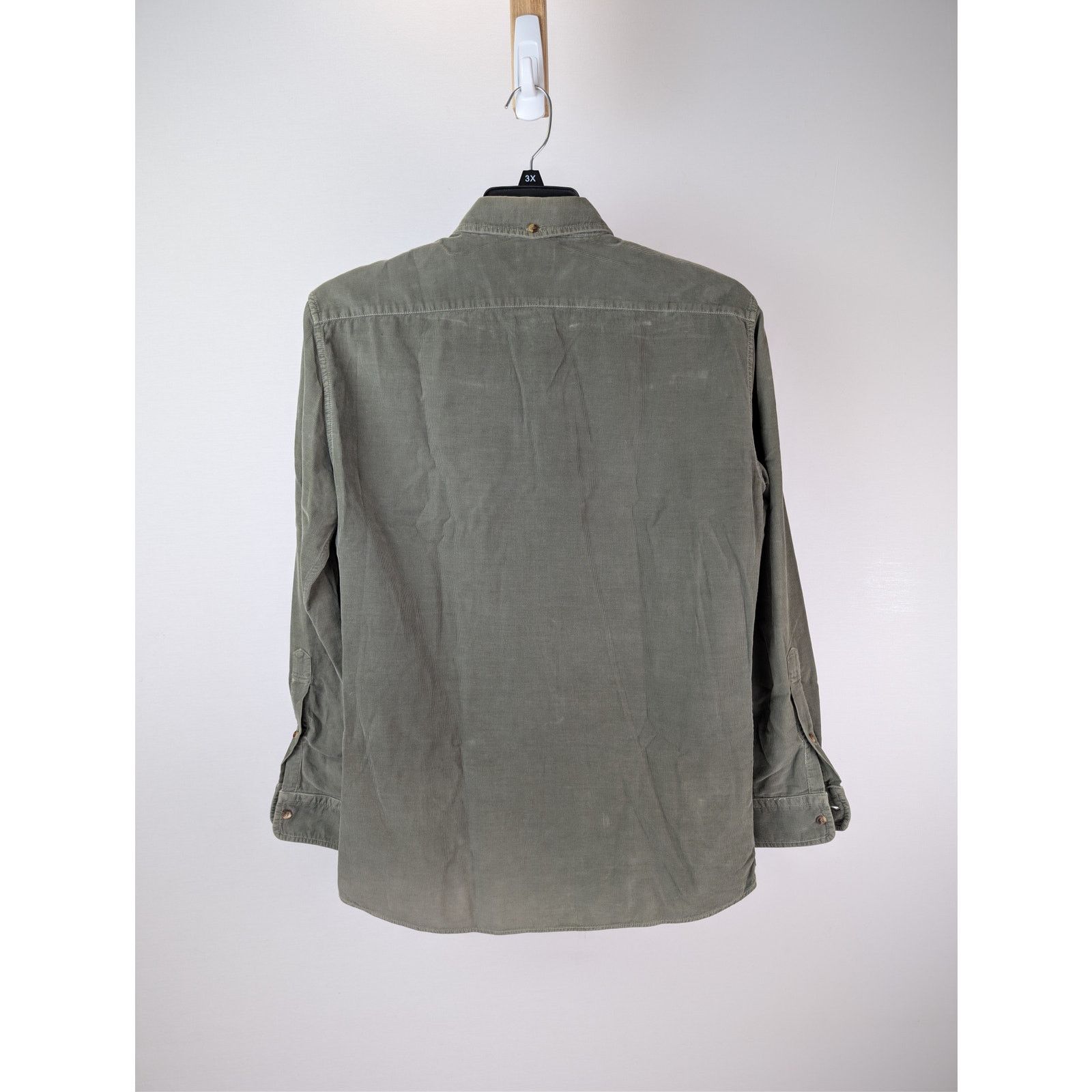 Brunello Cucinelli o1rshd1 CC20 Leisure Fit Button up Shirt in Olive Size US M / EU 48-50 / 2 - 15 Thumbnail