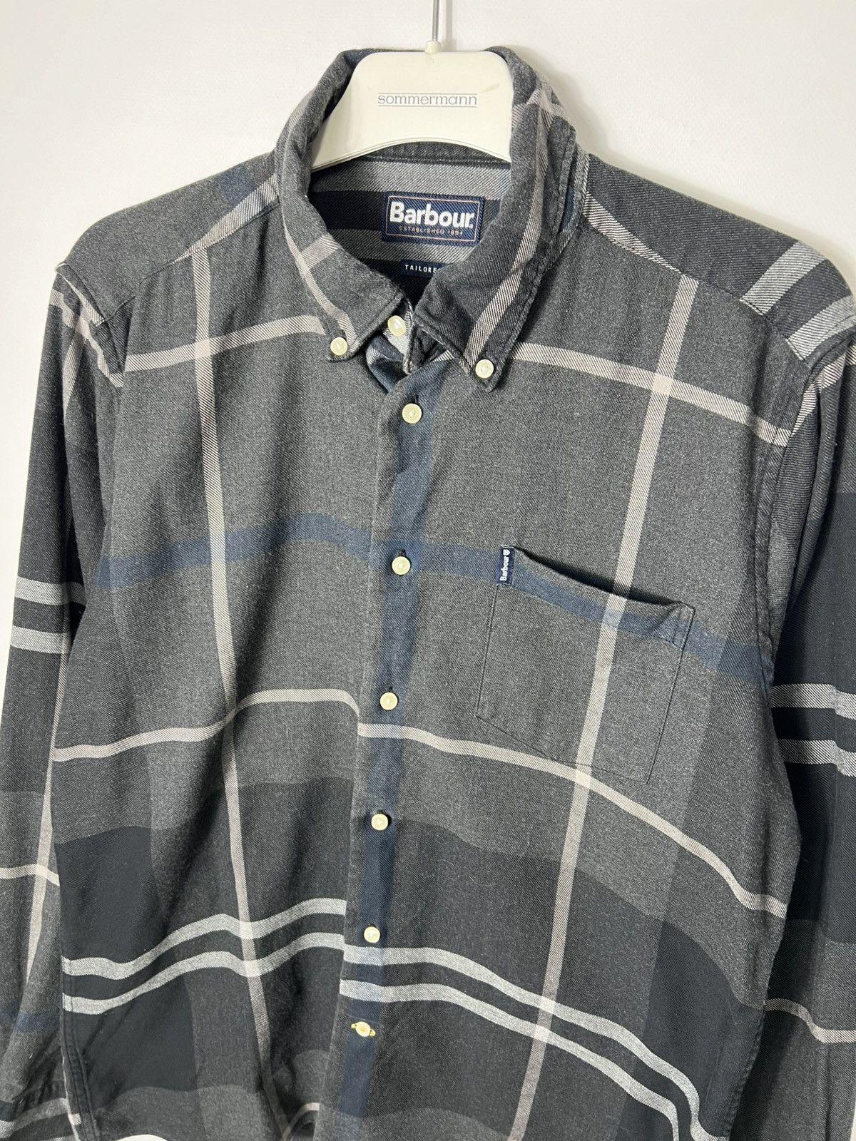 Barbour Vintage streetwear designer Barbour Danoon Plaid Shirt Size US M / EU 48-50 / 2 - 2 Thumbnail