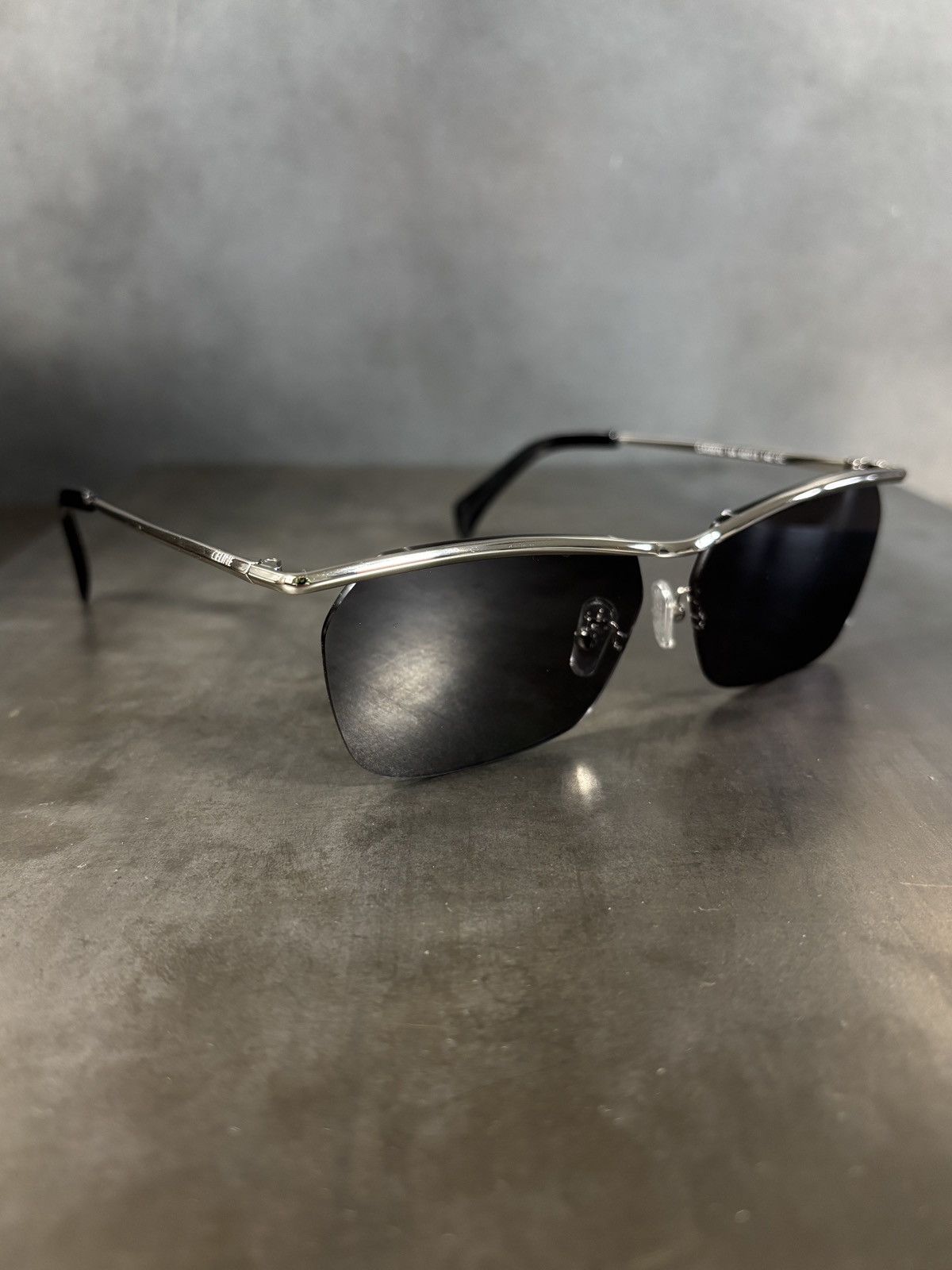 Vintage Metal Half Rim Sunglasses Celine Style Designer CL 40307U Size ONE SIZE - 18 Thumbnail