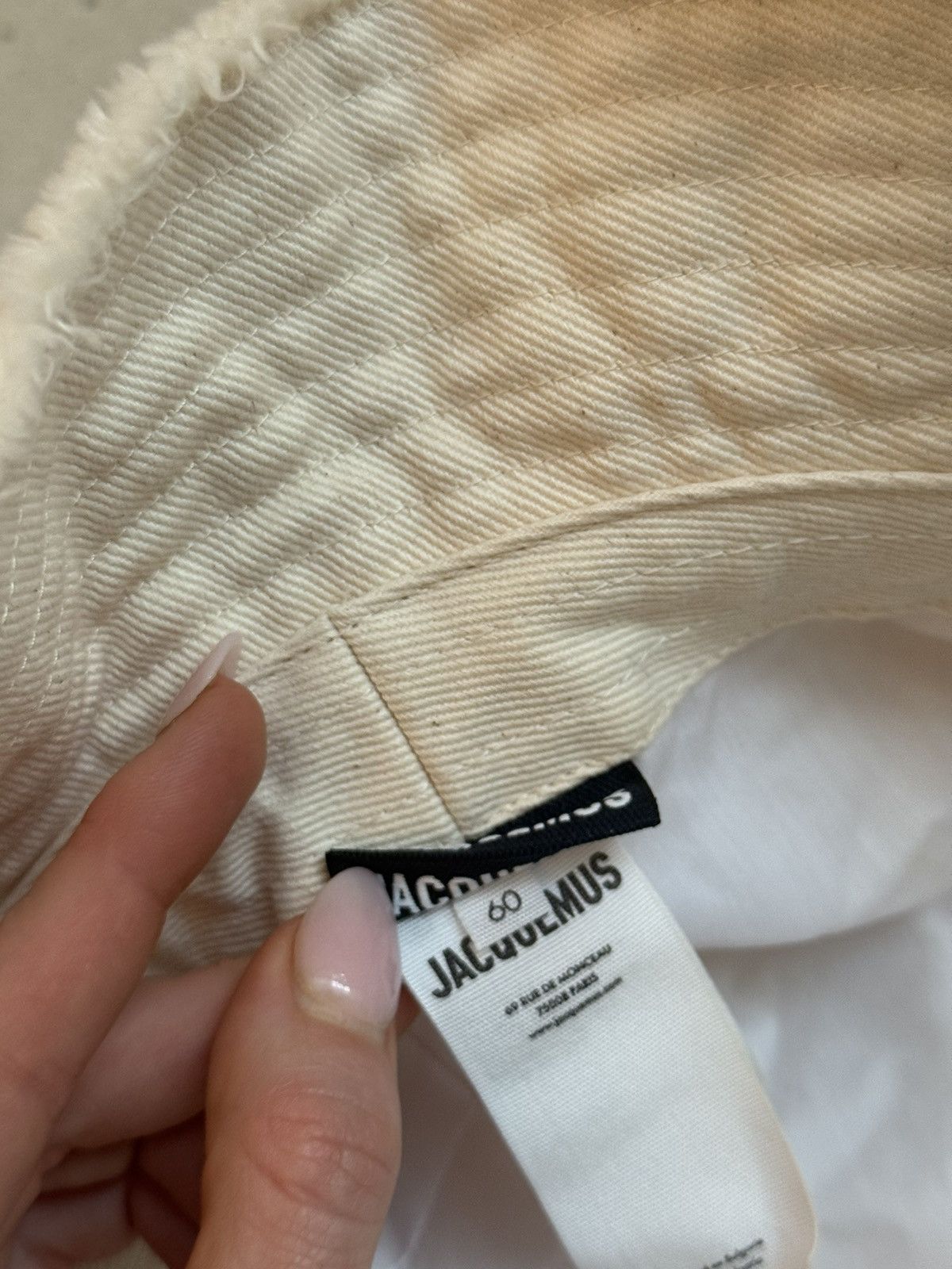 Jacquemus Jacquemus cream bucket hat Size ONE SIZE - 6 Thumbnail