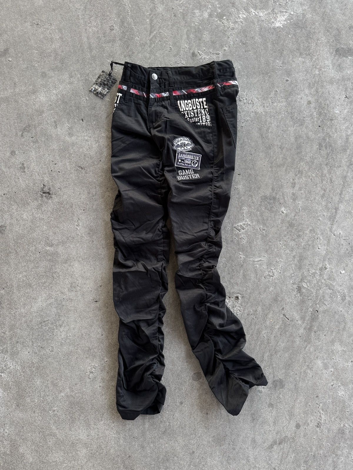 Japanese Brand 🔥Rare Gang Buster Double Waist Washed Belt Size US 29 - 11 Thumbnail