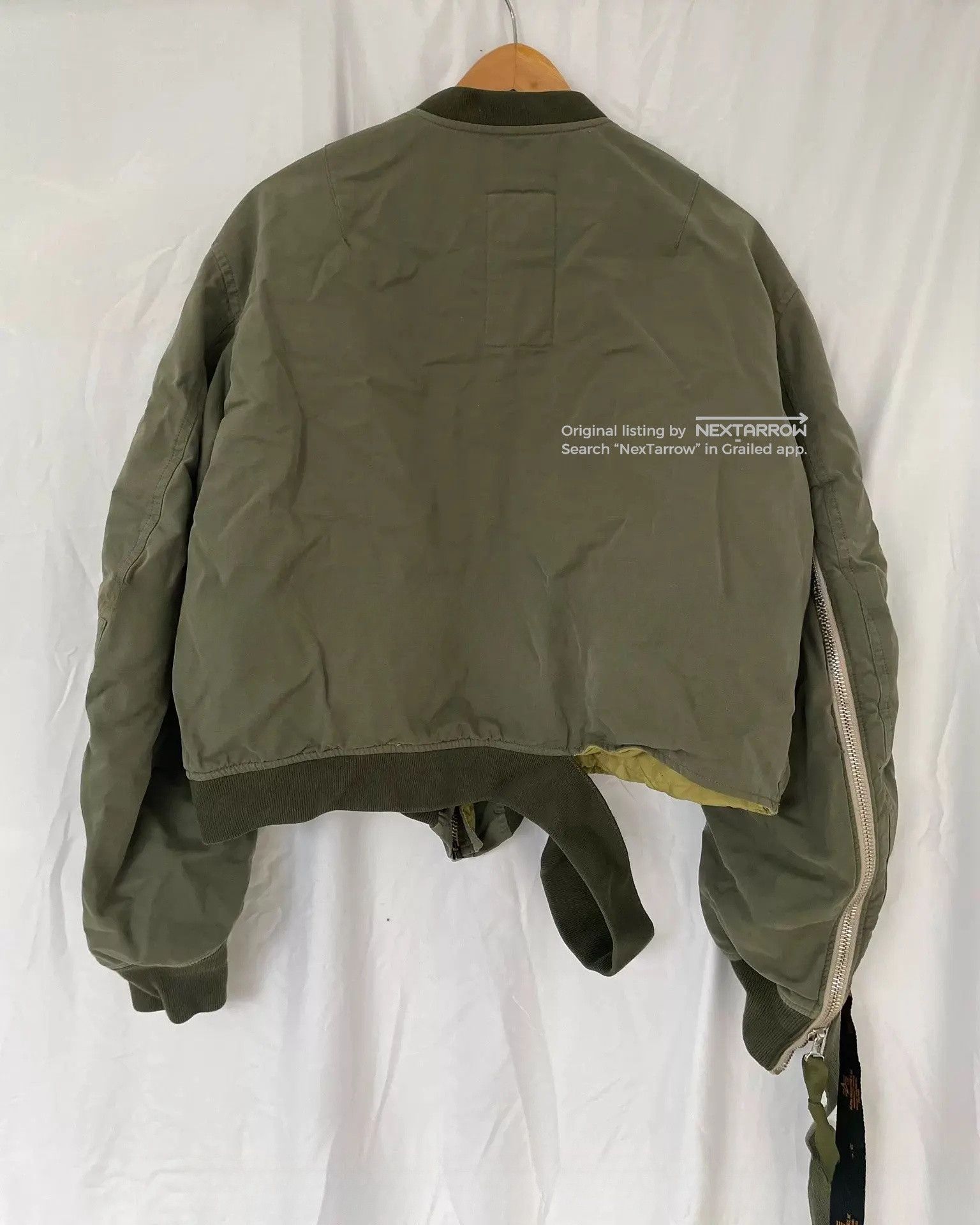 Slam Jam Co‐branded Flight Jacket Kkkk72609 in Green, Men's — image 2 of 6