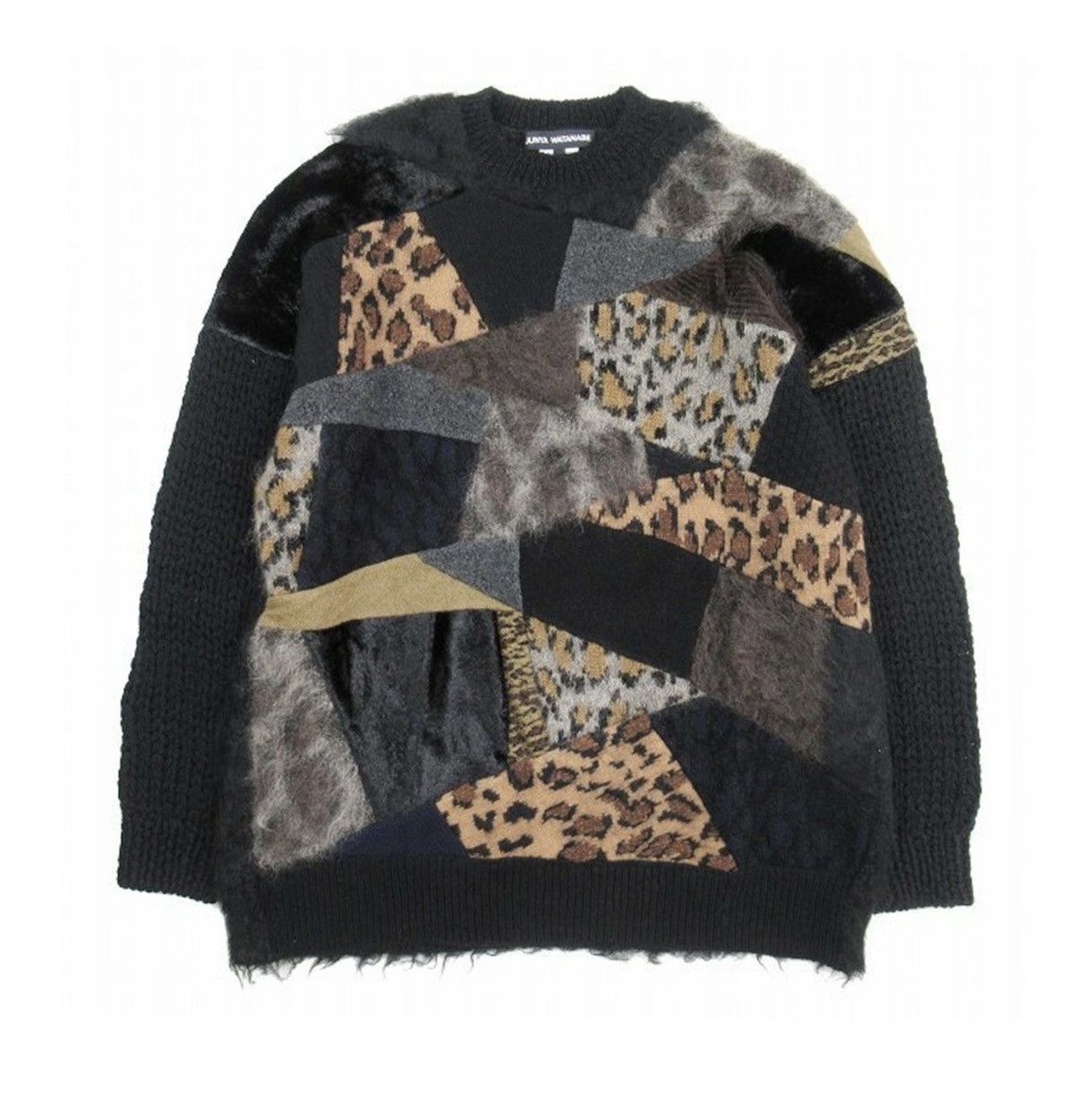 Junya Watanabe Junya Watanabe FW22 Leopard Patchwork Sweater Size US S / EU 44-46 / 1 - 1 Thumbnail