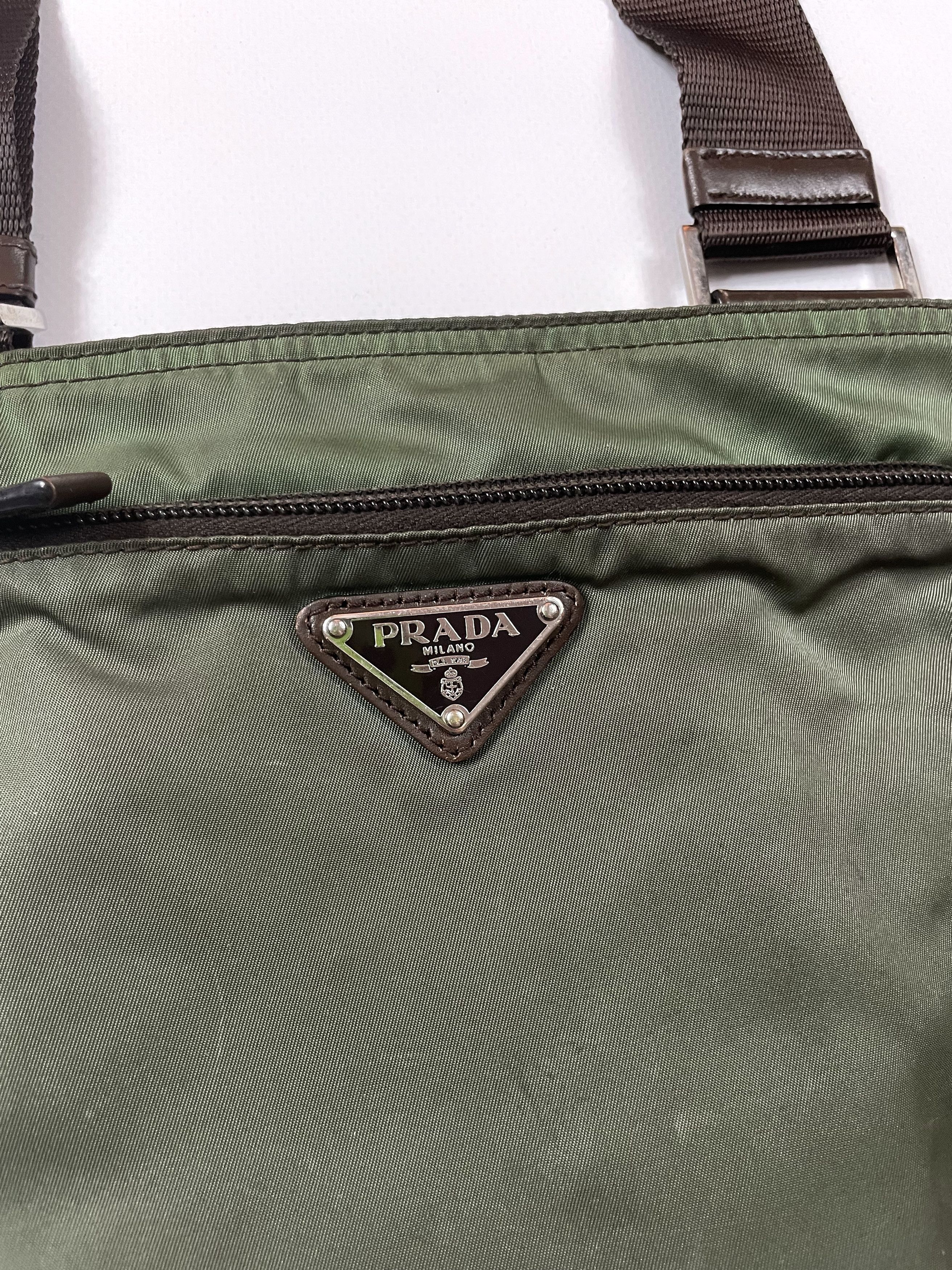 Prada Prada nylon triangle logo small shoulder crossbody bag Size ONE SIZE - 5 Thumbnail