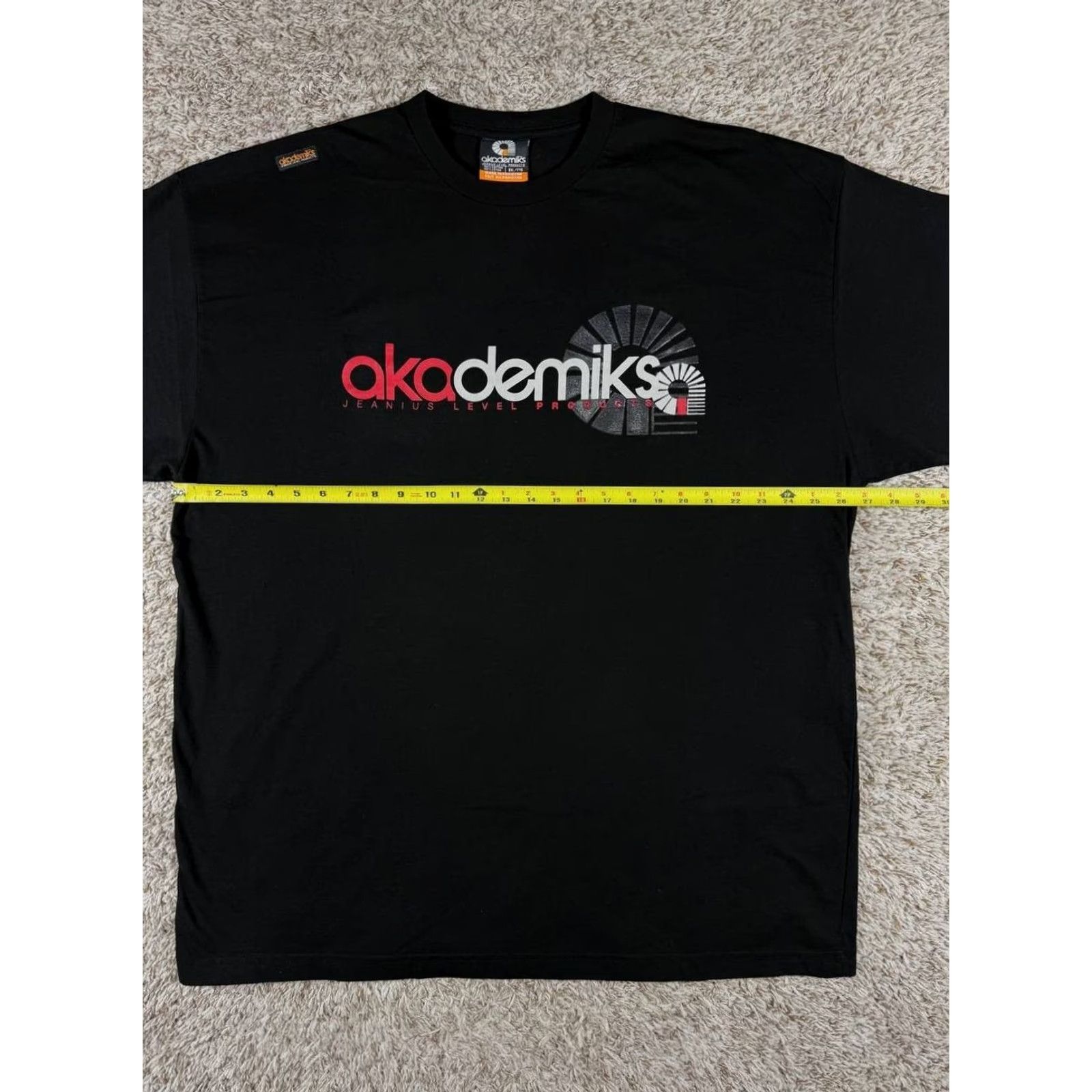 Akademiks VINTAGE Akademiks Shirt XXL Black Hip Hop Graphic Front Back Logo Tee Men Mens 2XL Summer Spring Fall Graphic Print Size US XXL / EU 58 / 5 - 5 Thumbnail
