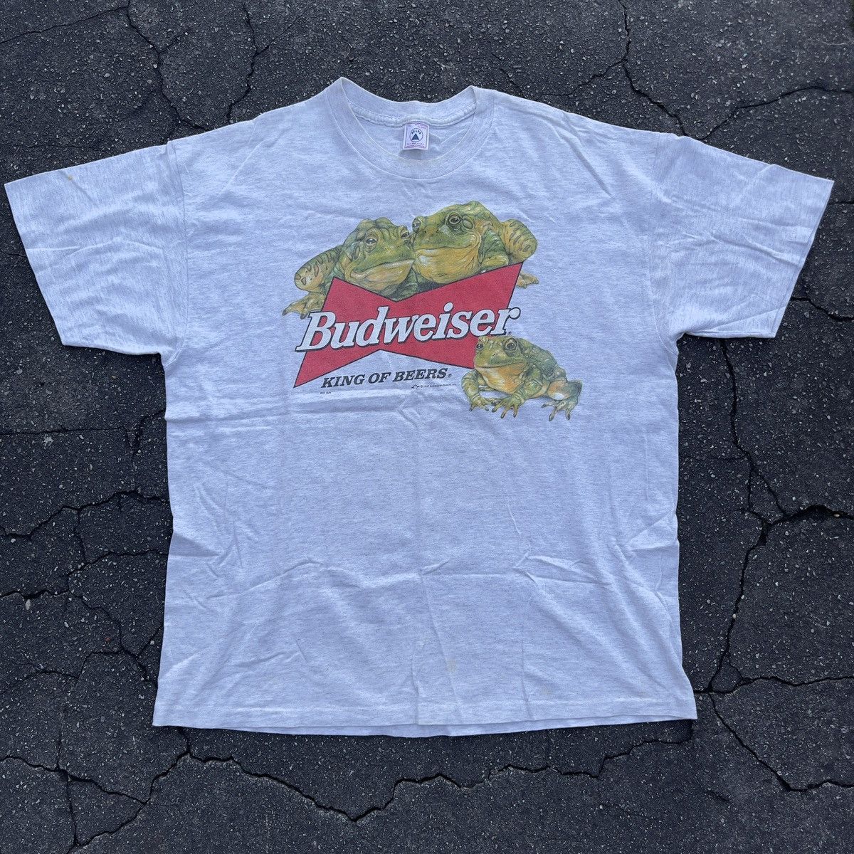 image of 1997 Budweiser This Buds For You Ignition Single Stitch in Grey, Men's (Size Large)