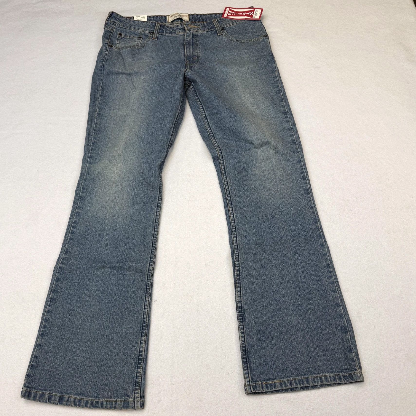 Vintage Levi Strauss Signature Jeans Womens 12 Blue Slim Bootcut Stretch 34x32 NWT Size 34" / US 12 / IT 48 - 2 Thumbnail