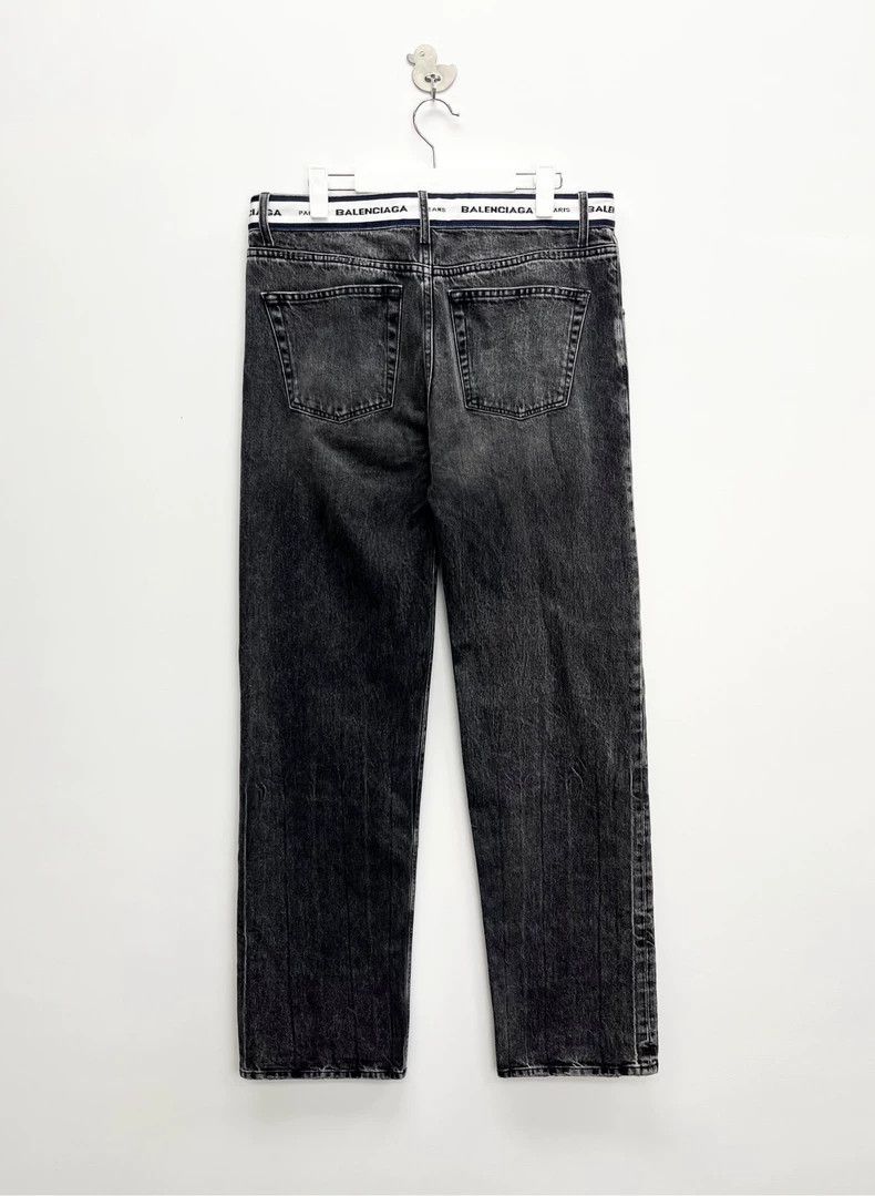 Balenciaga Balenciaga size M Distressed Black Belted Double B Embroid Size US 27 - 2 Thumbnail