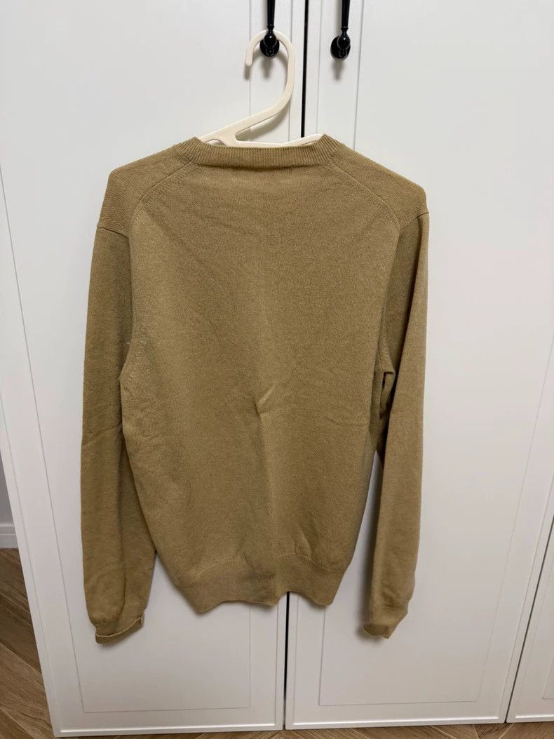 Other Comme Des Garcons Khaki Pullover V-Neck Sweater Size M / US 6-8 / IT 42-44 - 2 Thumbnail