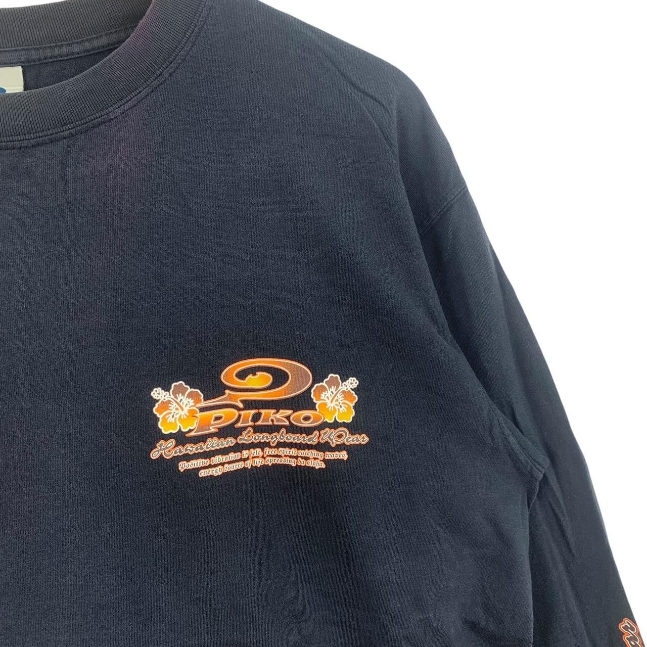 Vintage Vintage PIKO LONGBOARD WEAR Flame Tee Shirt Top Surf Size US M / EU 48-50 / 2 - 5 Thumbnail