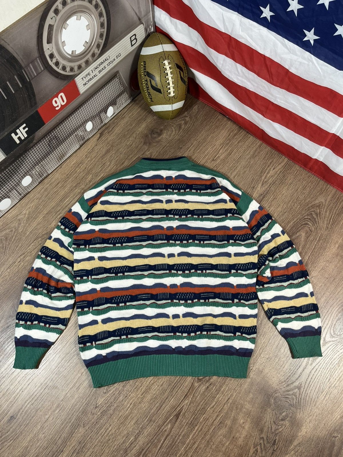 Designer Vintage Coogi Style Sweater Italy Size US L / EU 52-54 / 3 - 8 Thumbnail