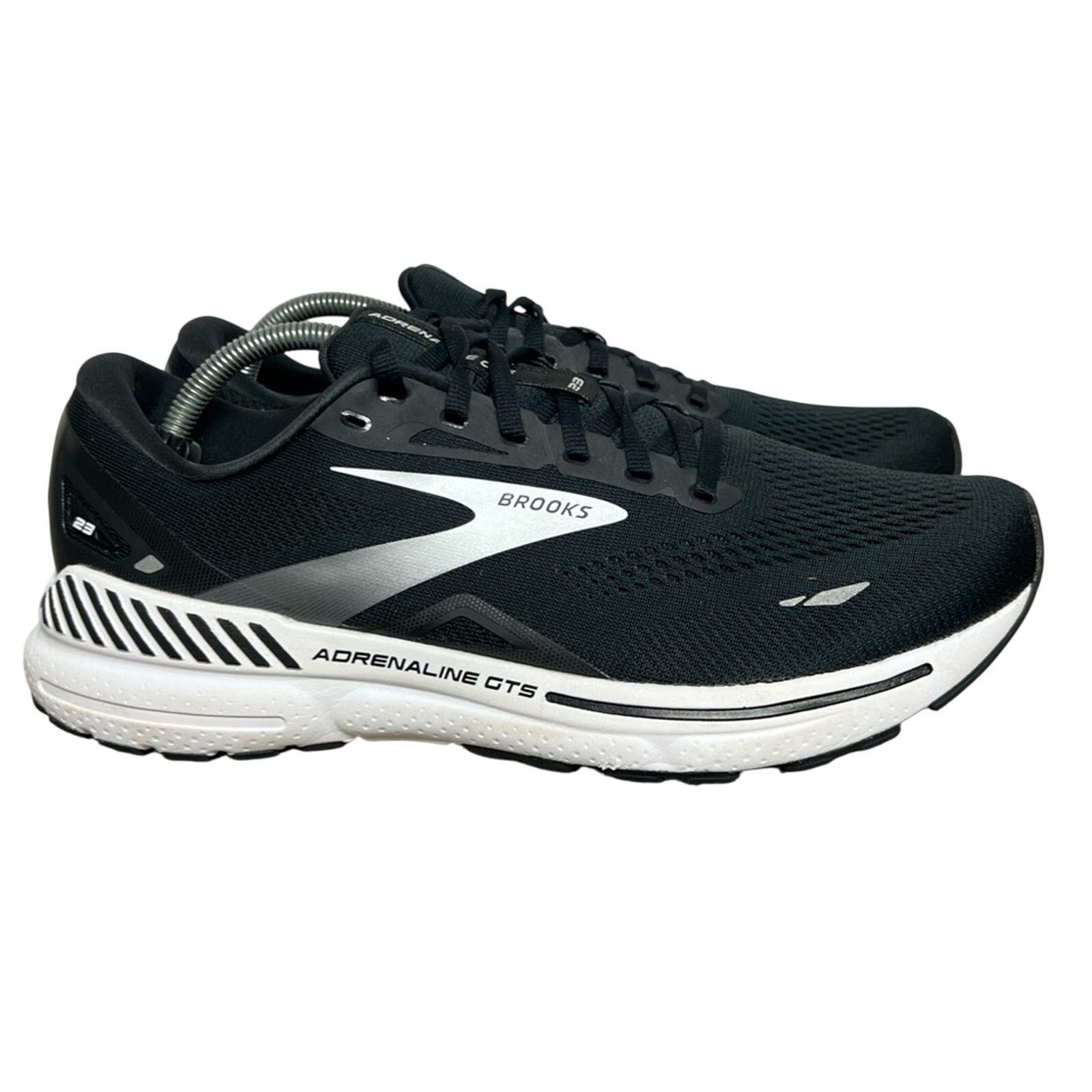 Brooks Brooks Mens Adrenaline GTS 23 Shoes White Black Size 11 D Size US 11 / EU 44 - 2 Thumbnail