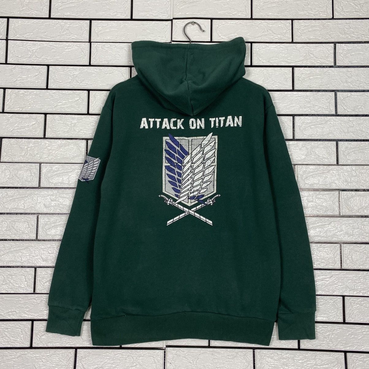 Japanese Brand Attack On Titan Hoodie Jacket Big Logo Design Size US M / EU 48-50 / 2 - 9 Thumbnail
