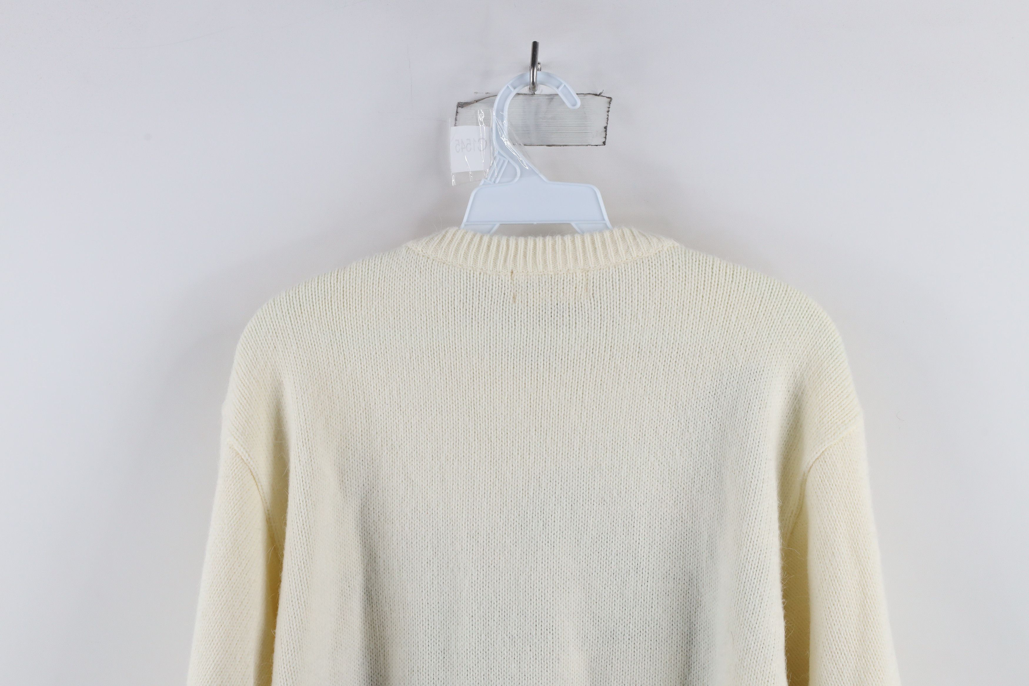 Vintage Vintage 90s Country Primitive Flower Knit Crewneck Sweater Size XL / US 12-14 / IT 48-50 - 10 Thumbnail