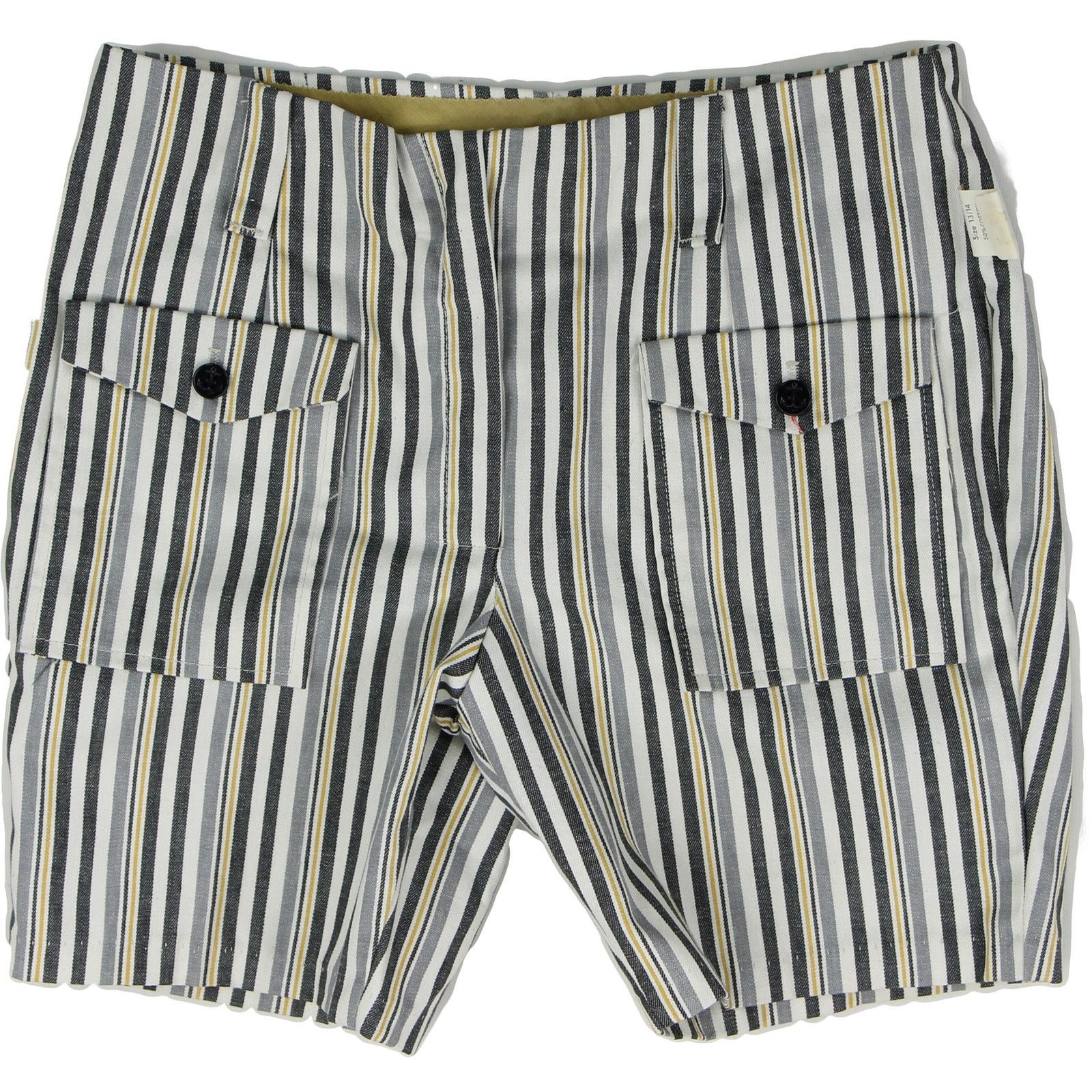 Vintage Vintage High Waist Striped Shorts Boho Chic Size US 29 - 1 Thumbnail