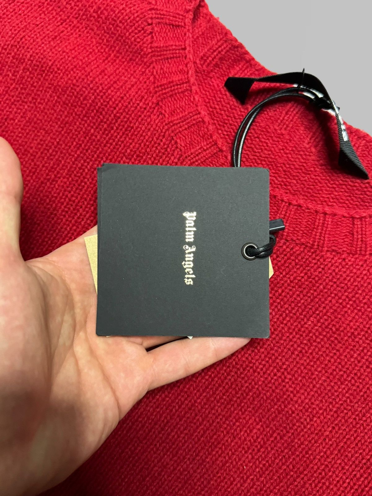 Palm Angels PALM ANGELS EMBROIDERED LOGO RED SWEATER NEW SIZE S Size US S / EU 44-46 / 1 - 4 Thumbnail