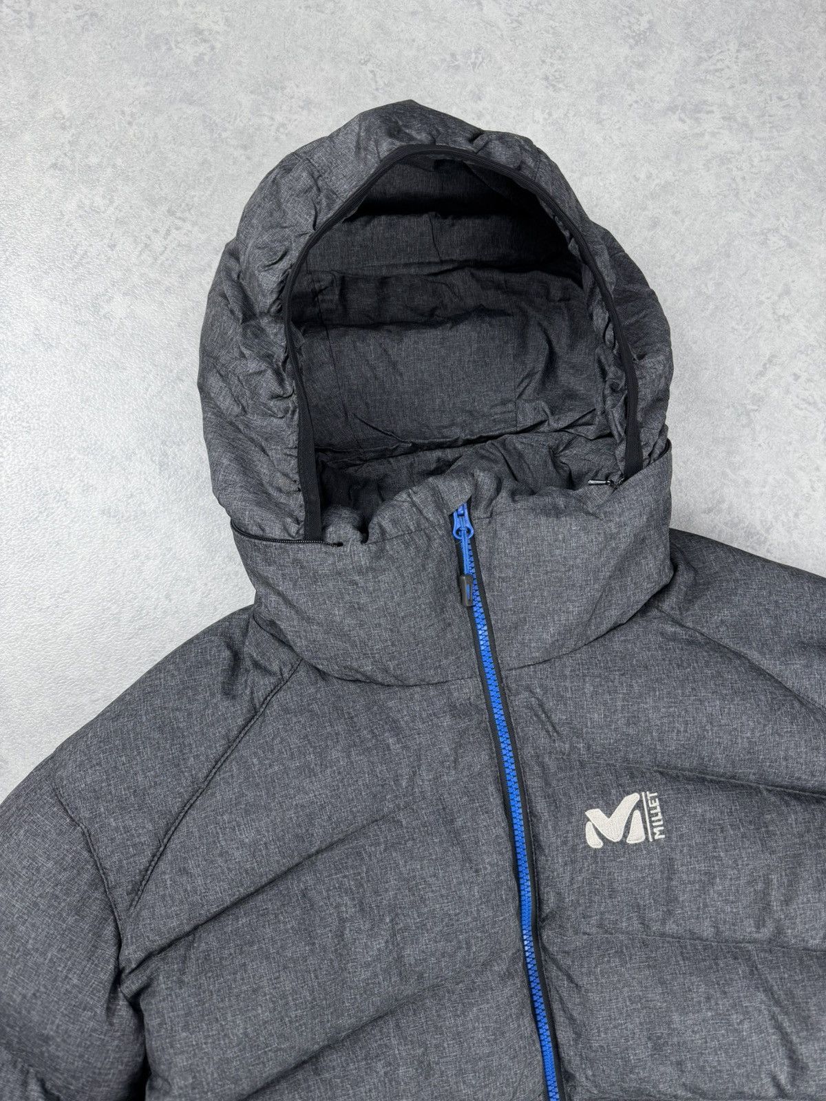 Vintage Millet Advance Down Jacket Grey Hooded Puffer Size US XL / EU 56 / 4 - 17 Thumbnail