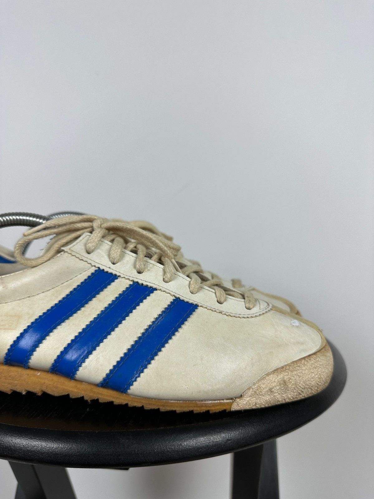 Adidas 1970-80s Adidas Rom Leather Sneakers Made In Austria Size US 9 / EU 42 - 13 Thumbnail