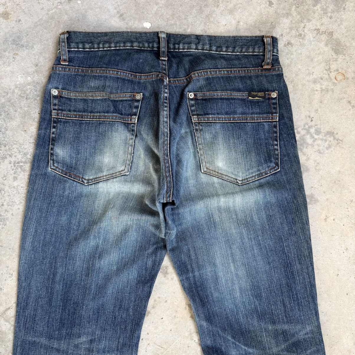 Morgan Homme Vintage Morgan Homme Flare Faded Denim Jean Pants W32 Size US 32 / EU 48 - 10 Thumbnail