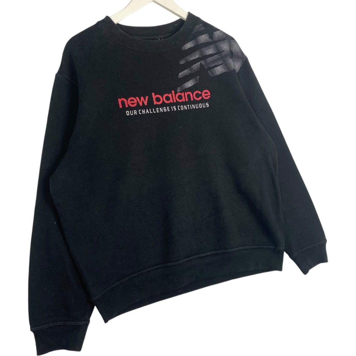 Vintage Vintage New Balance Crewneck Sweatshirt Black Size US L / EU 52-54 / 3 - 3 Thumbnail