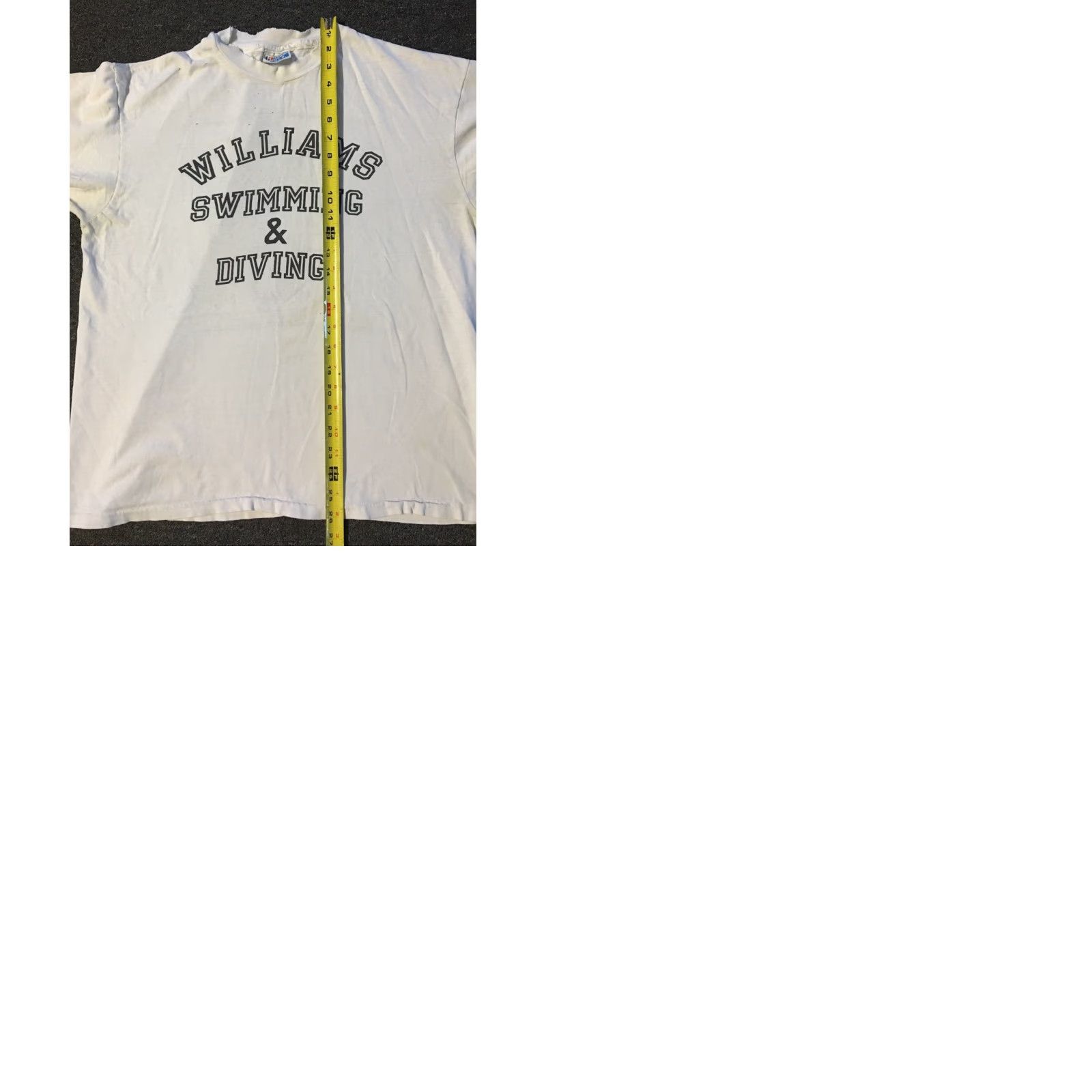 Hanes Vtg 80s Williams Swim & Dive No Limit faded distressed shirt M L Single Stitch Track Grunge Shirt Mens USA 80s Vintage Grunge Logo Size US M / EU 48-50 / 2 - 9 Thumbnail