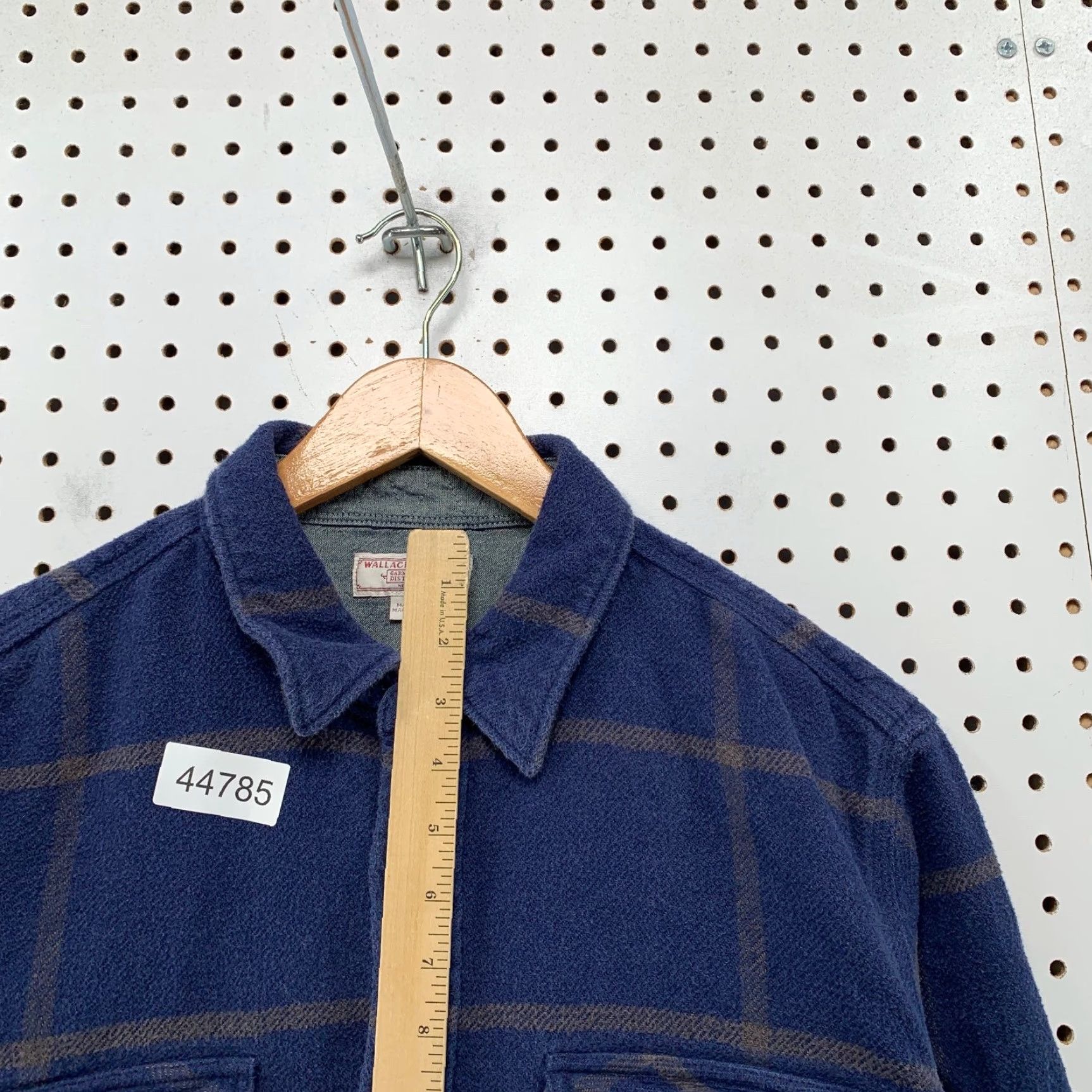 Wallace & Barnes VINTAGE JCREW Wallace & Barnes Shirt Mens Large Blue Button Up Plaid Flannel Size US L / EU 52-54 / 3 - 7 Thumbnail