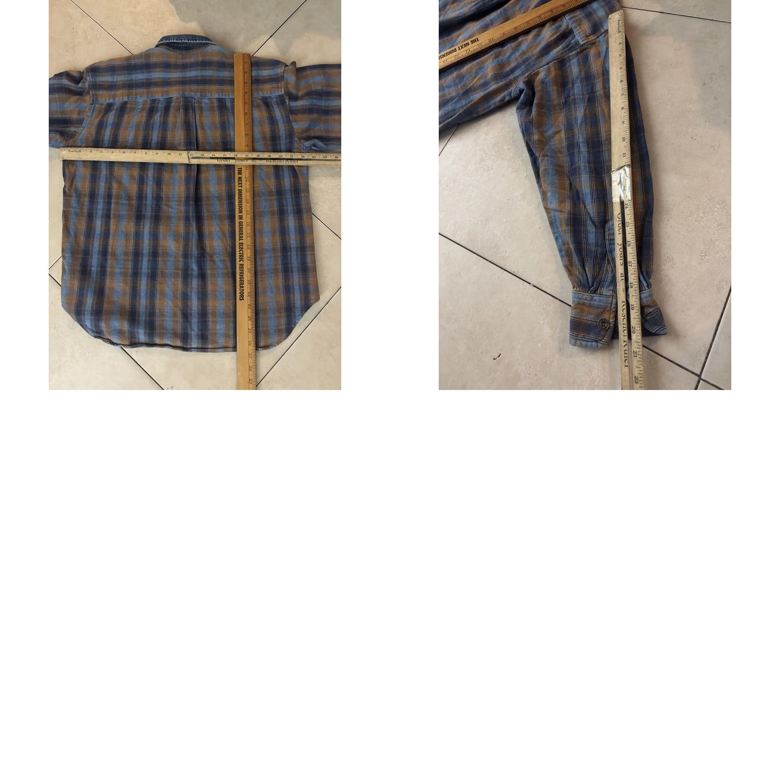Guess VINTAGE Guess Shirt Mens Medium Blue Orange Plaid Flannel Button Collar VTG Size US M / EU 48-50 / 2 - 8 Thumbnail