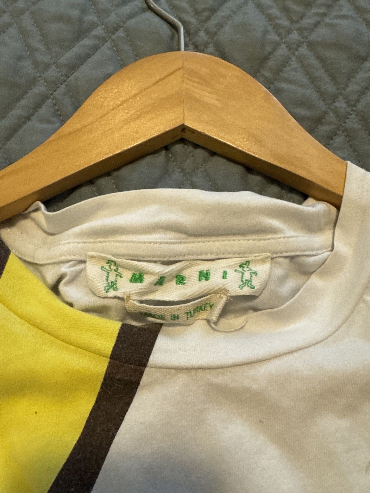 Marni Dance Bunny Logo Tee (Yellow) Size US M / EU 48-50 / 2 - 4 Thumbnail