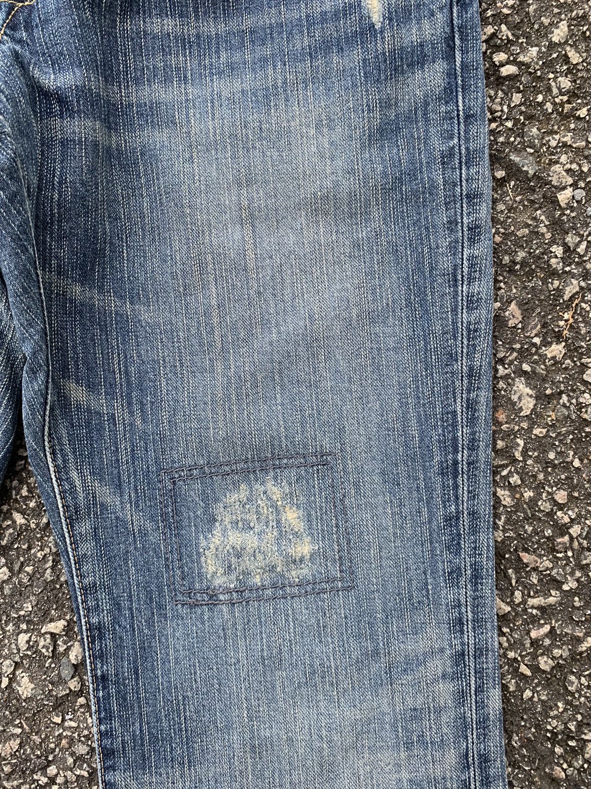 Edwin FLARE💥 EDWIN XV PUNK FADED RUSTY JAPANESE DISTRESSED DENIM🎌☠️ Size US 30 / EU 46 - 14 Thumbnail