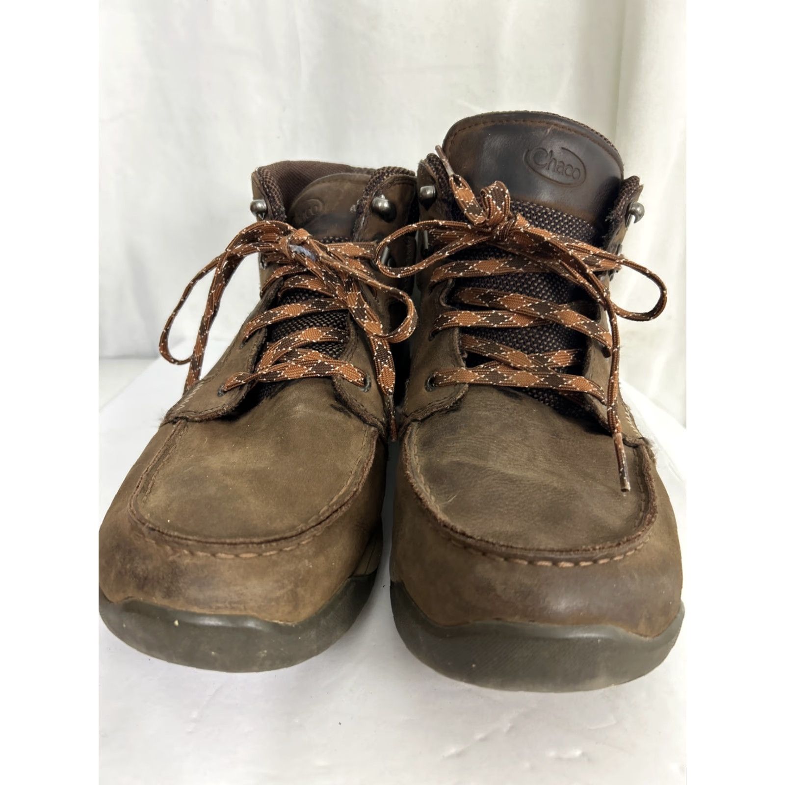 Chaco Chaco Boots Men’s Size 10 Brown Leather Waterproof Hiking J105145 Chukka Ankle Lace Up Solid Logo Outdoors Boots Mens Size US 10 / EU 43 - 4 Thumbnail