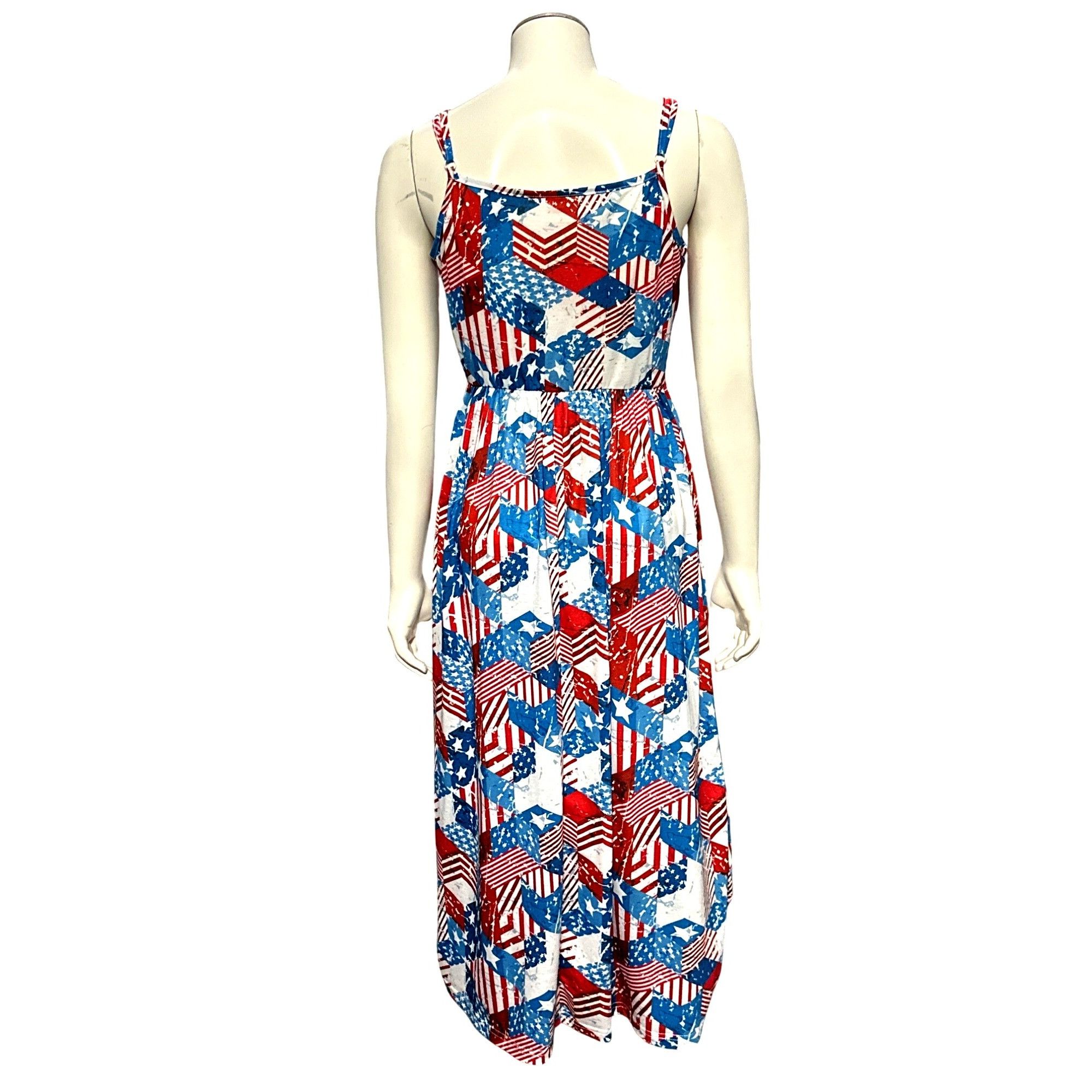 Other CCC Sleeveless Patriotic American Flag Patchwork Sundress Size M / US 6-8 / IT 42-44 - 3 Thumbnail