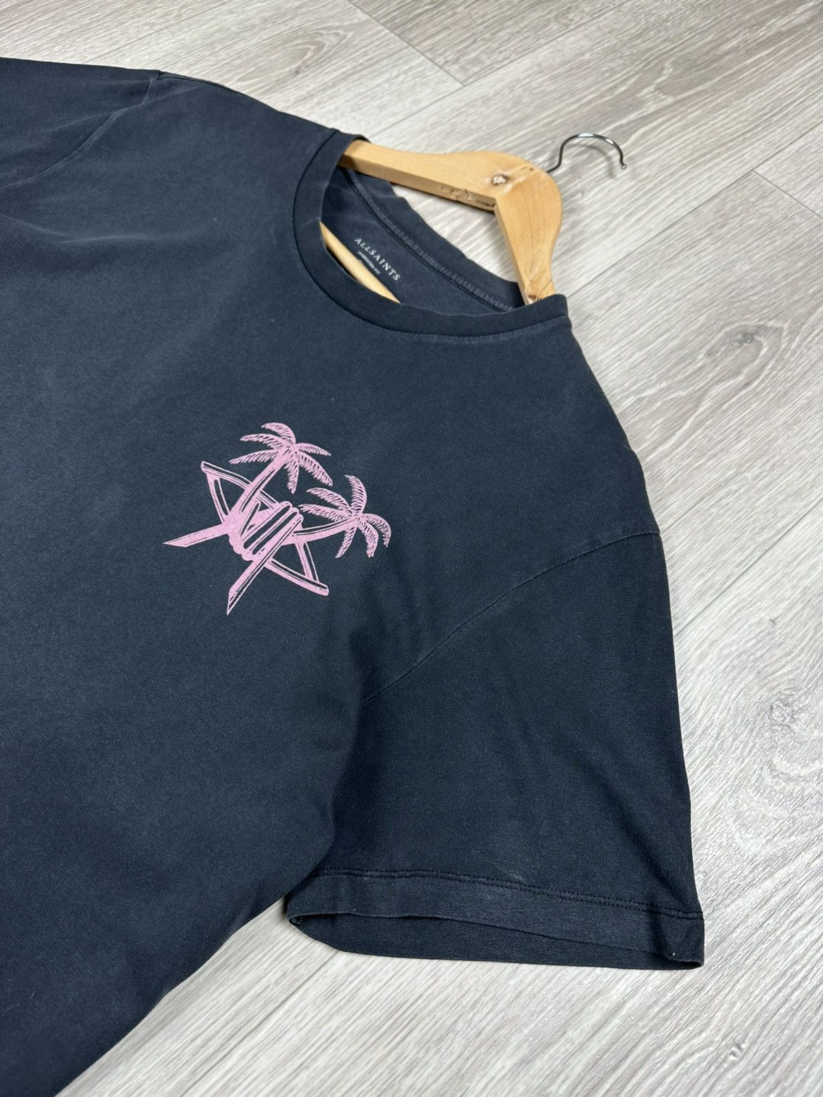 Allsaints × Vintage Allsaints Oversized Crew Graphic T-Shirt Size US S / EU 44-46 / 1 - 4 Thumbnail