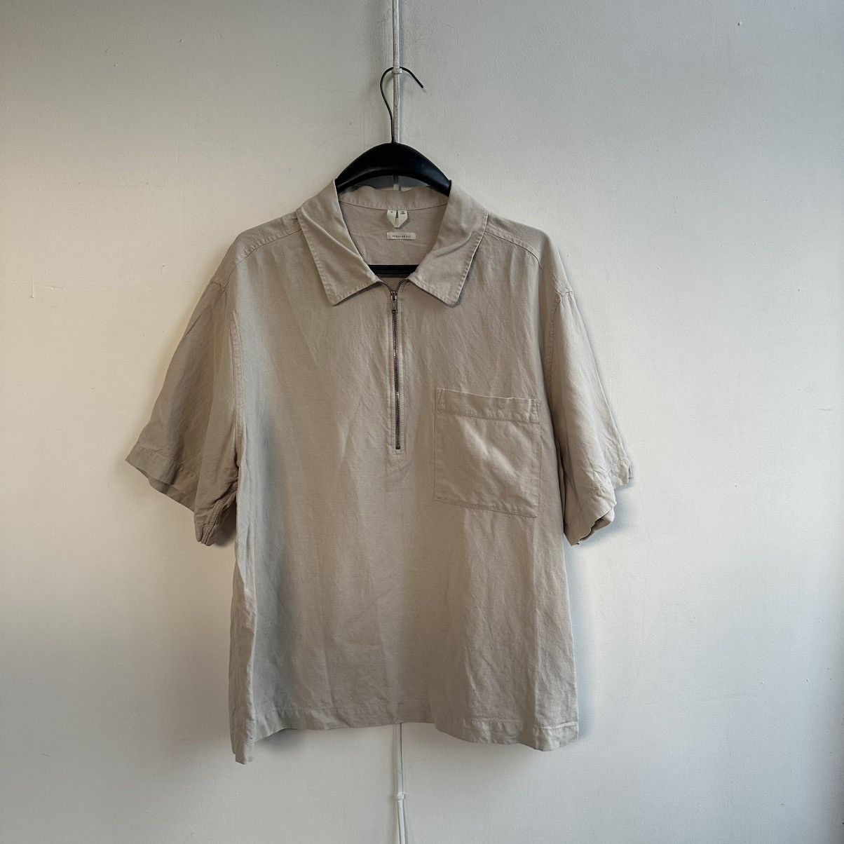 Arket Arket Cotton Linen and lyocell zip Shirt Size US L / EU 52-54 / 3 - 10 Thumbnail