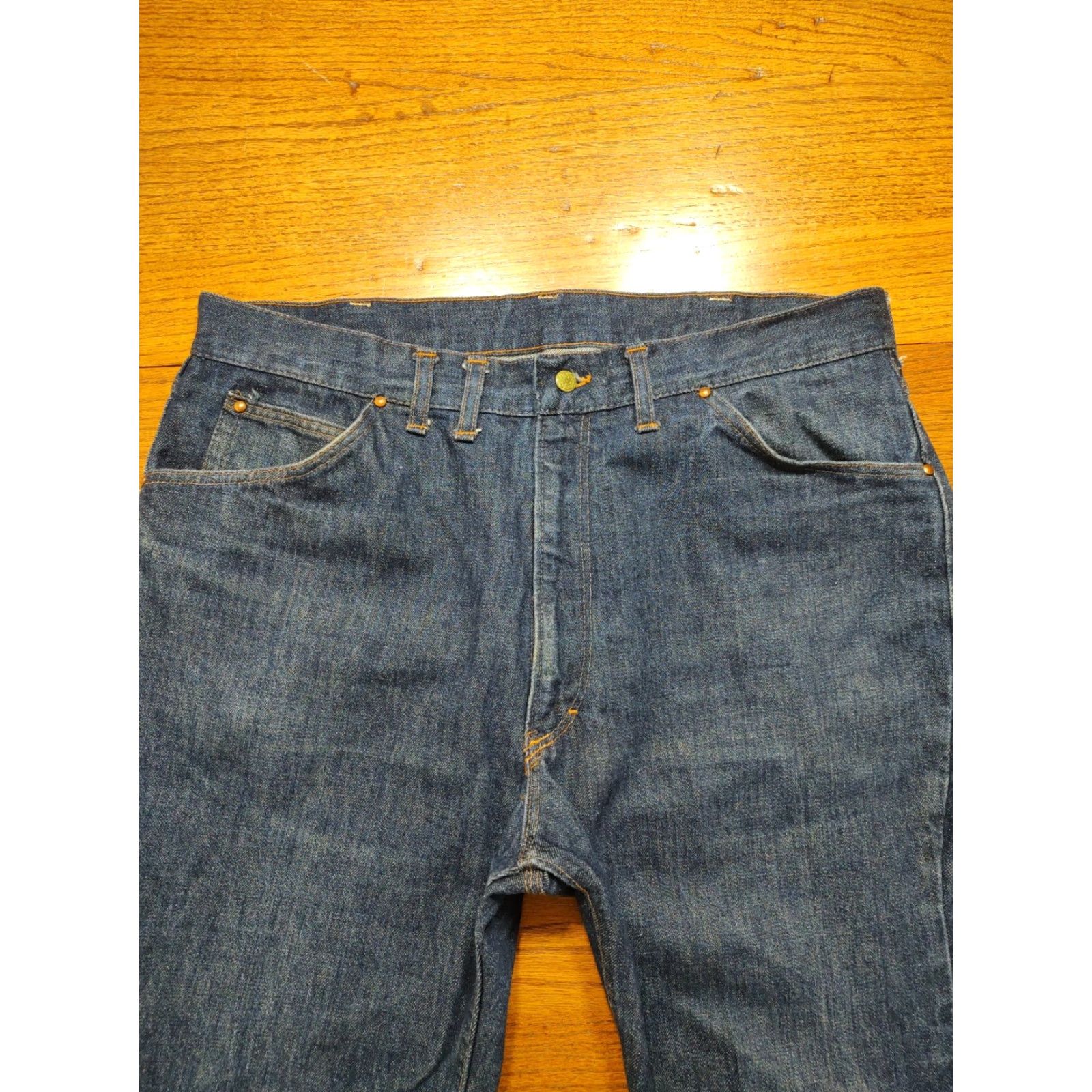Vintage VINTAGE OshKosh B'gosh Jeans 37x28 Denim Work Riveted 5-Pocket Bootcut USA Mens Size US 37 - 3 Thumbnail