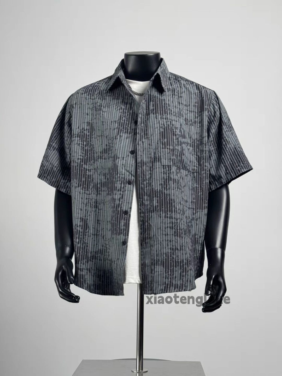 Designer Unisex striped yuppie y2k hiphop tie dye shirt Size US L / EU 52-54 / 3 - 7 Thumbnail
